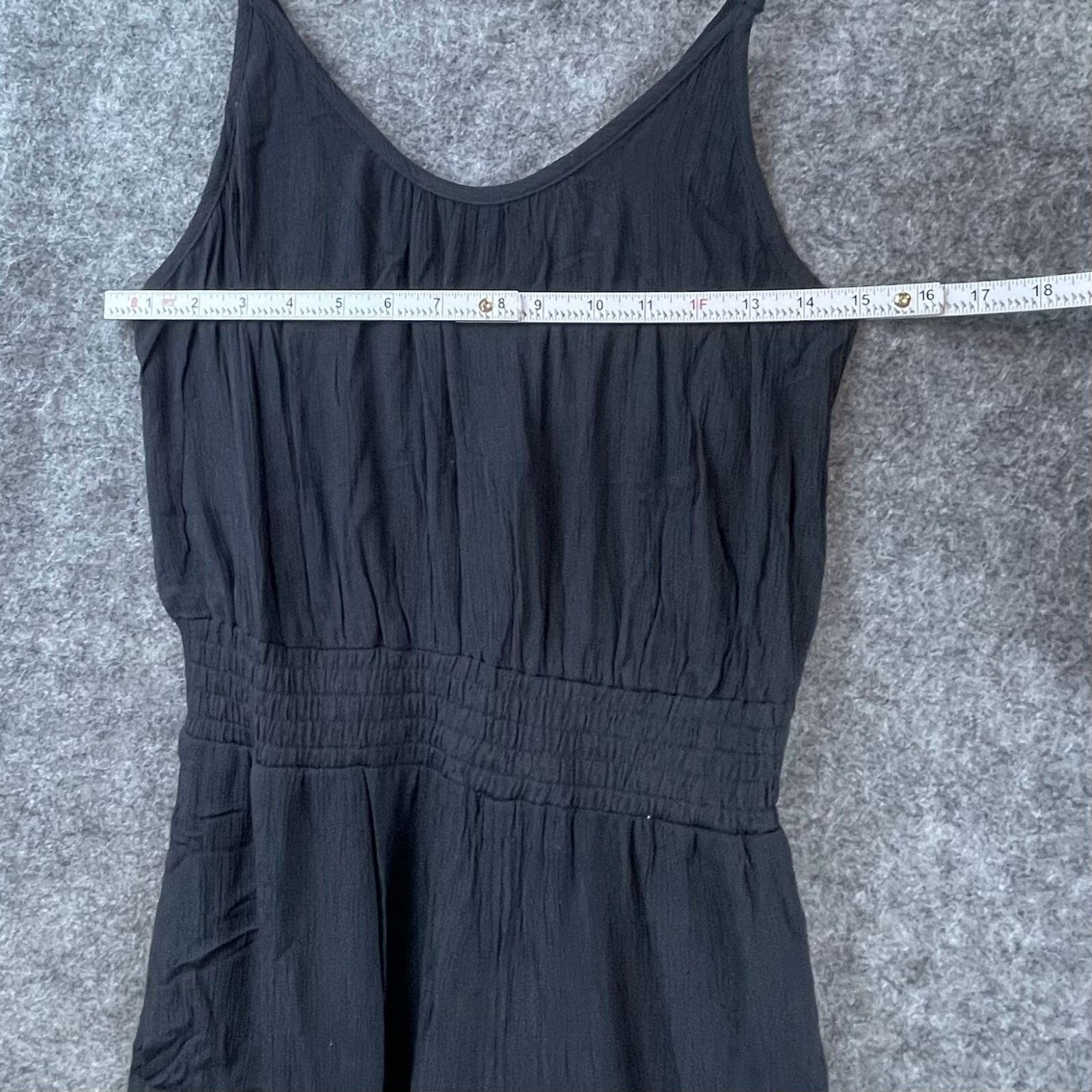 Prana Prana Fernie Wide Leg Jumpsuit Medium Black LIghtweight Size 30" / US 8 / IT 44 - 5 Thumbnail