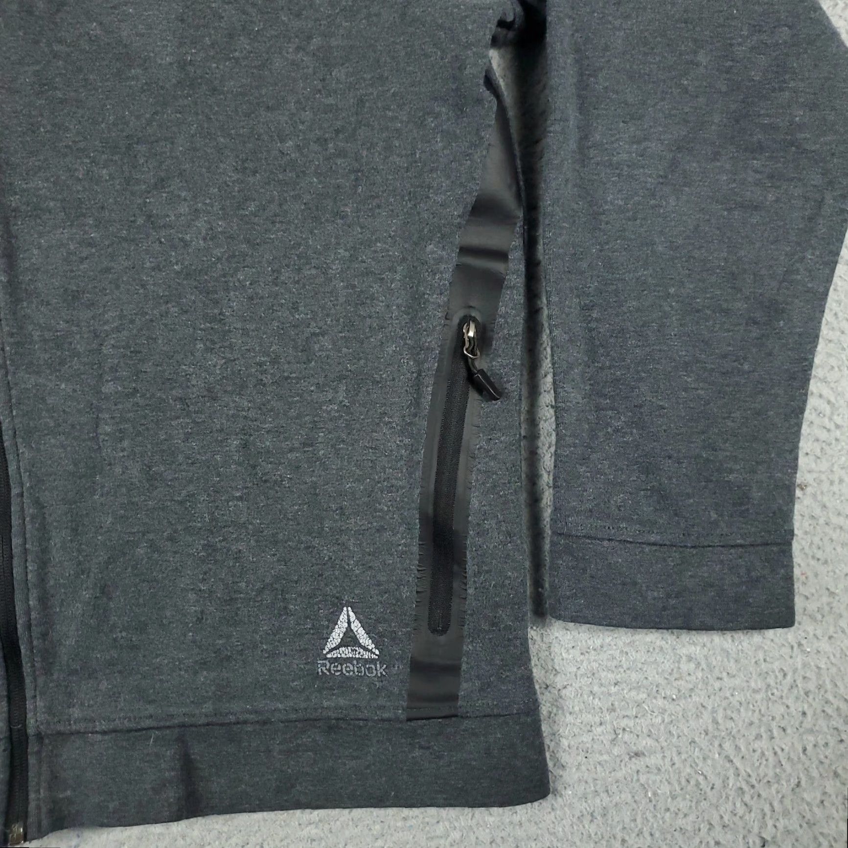 Reebok Reebok Hoodie Mens Large Gray Casual Full Zip Sweatshirt Activewear Size US L / EU 52-54 / 3 - 5 Thumbnail