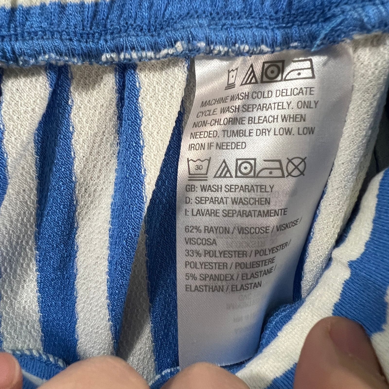 Other AnyBody Yarn Dyed Textured Jersey Tapered Leg Pant with Tie Size 24" / US 00 / IT 34 - 8 Thumbnail