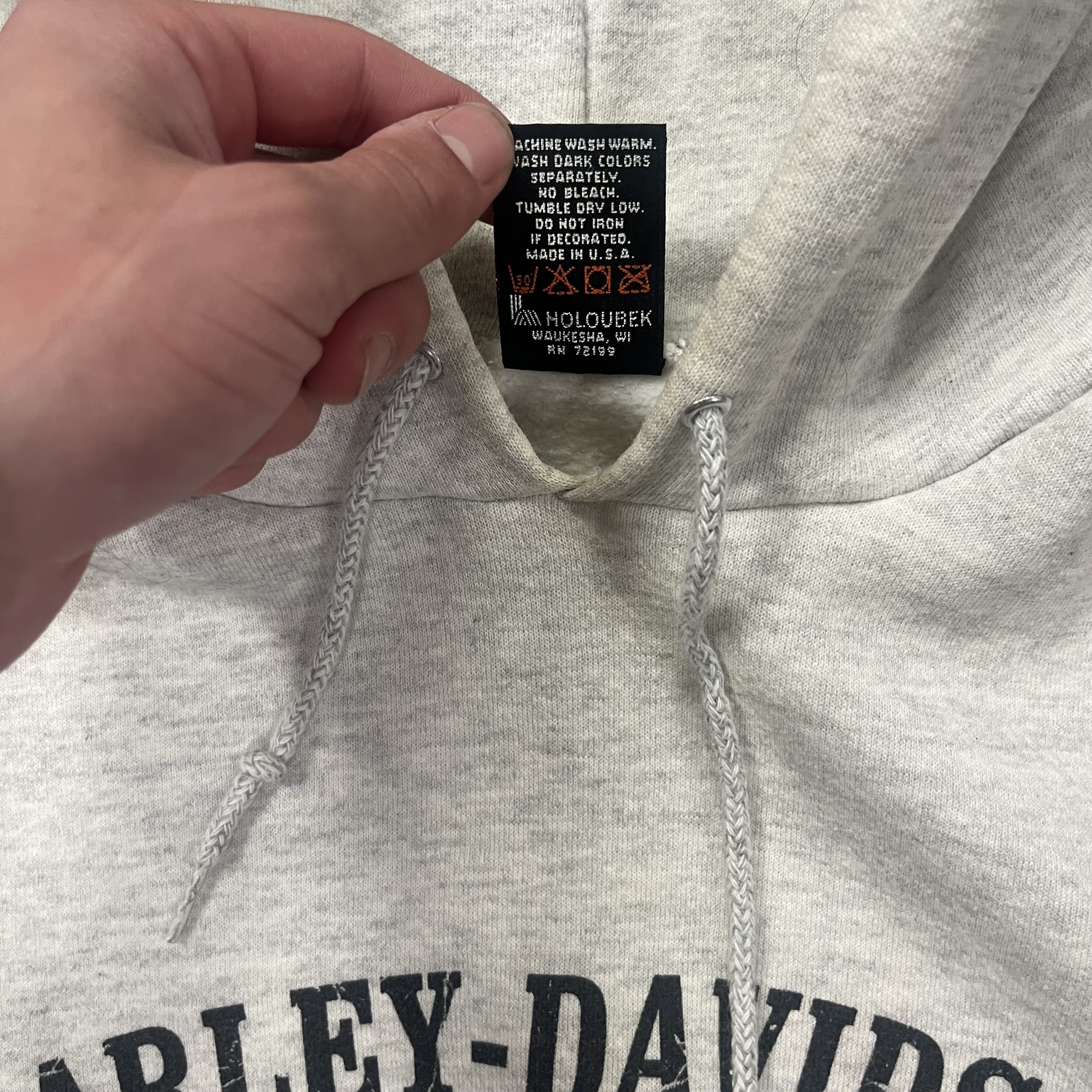 Harley Davidson × Vintage Crazy VTG 90s Harley Davidson Hoodie Size US XXL / EU 58 / 5 - 4 Thumbnail