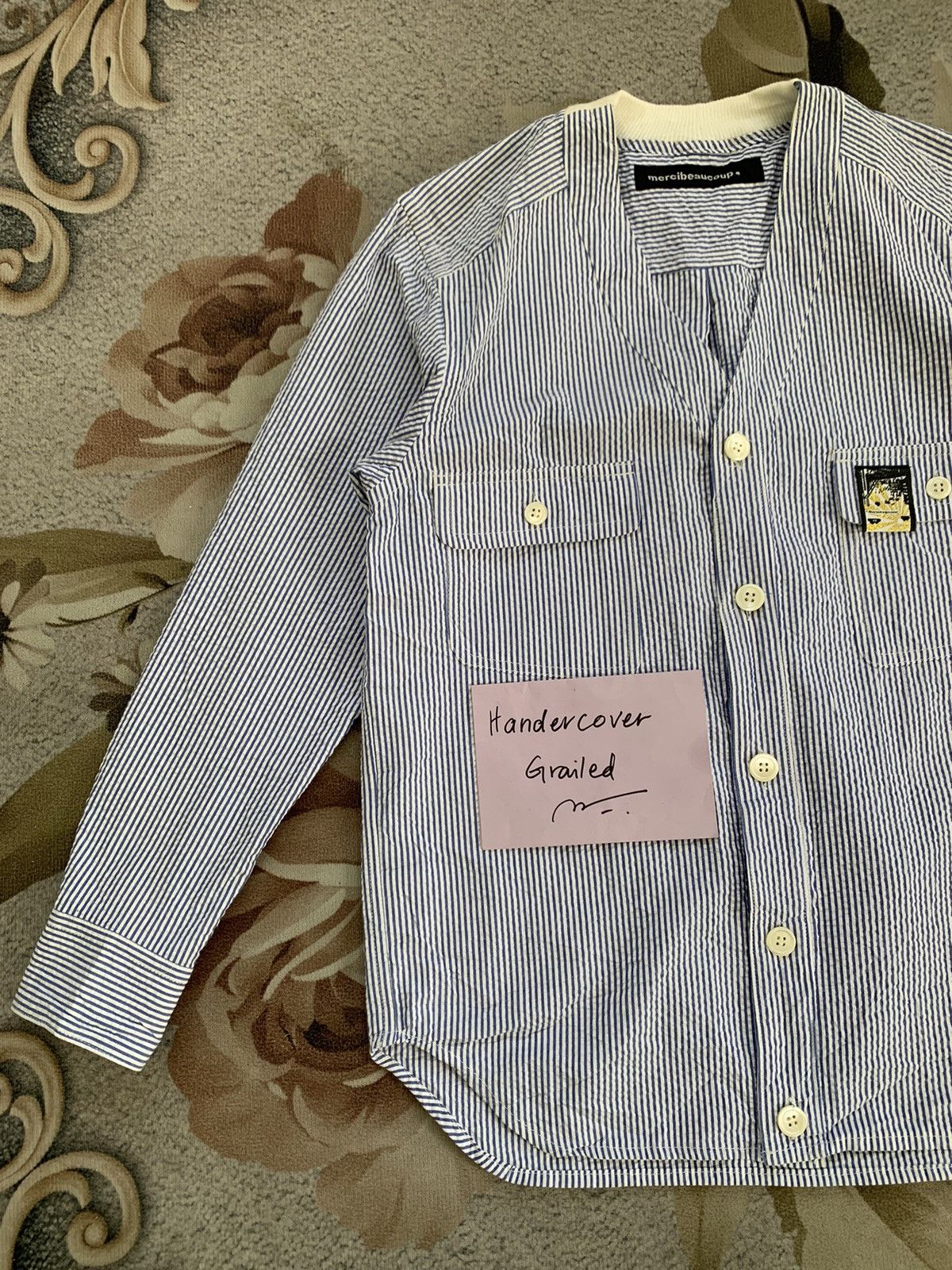 Mercibeaucoup Thin Buttons Stripes Jacket