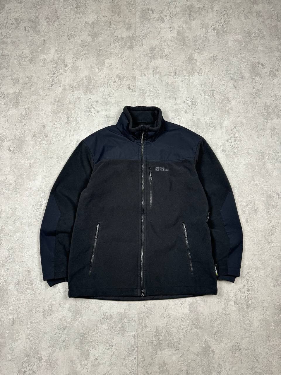 Jack Wolfskin Blizzard Full Zip Black Fleece Jacket Size XL