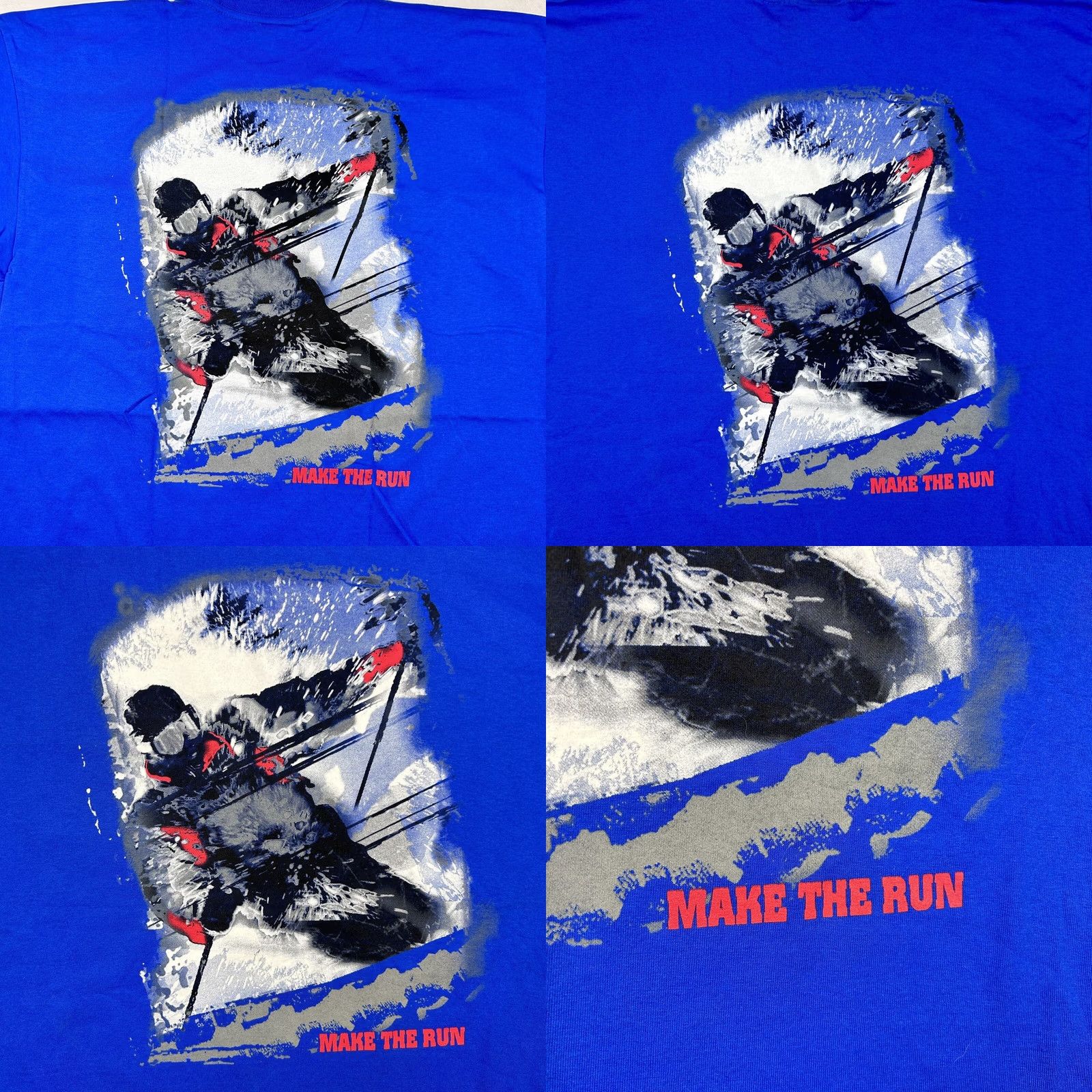 Marlboro NOS Marlboro Ski Pocket T-Shirt XL Men Blue 90s 80s Vintage Short Sleeve Cotton Cigarette Tobacco Shirt Mens Size US XL / EU 56 / 4 - 8 Thumbnail