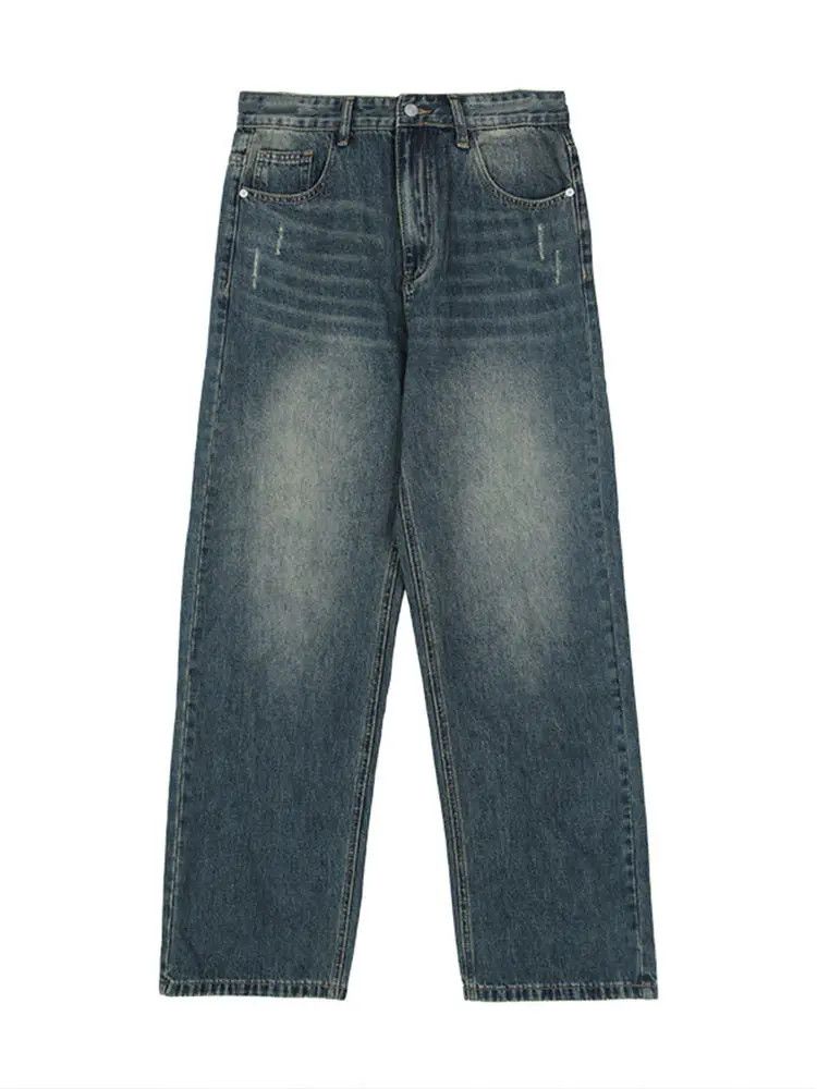 Japanese Brand × Jean Retro straight leg wide leg high street jeans Size US 32 / EU 48 - 5 Thumbnail