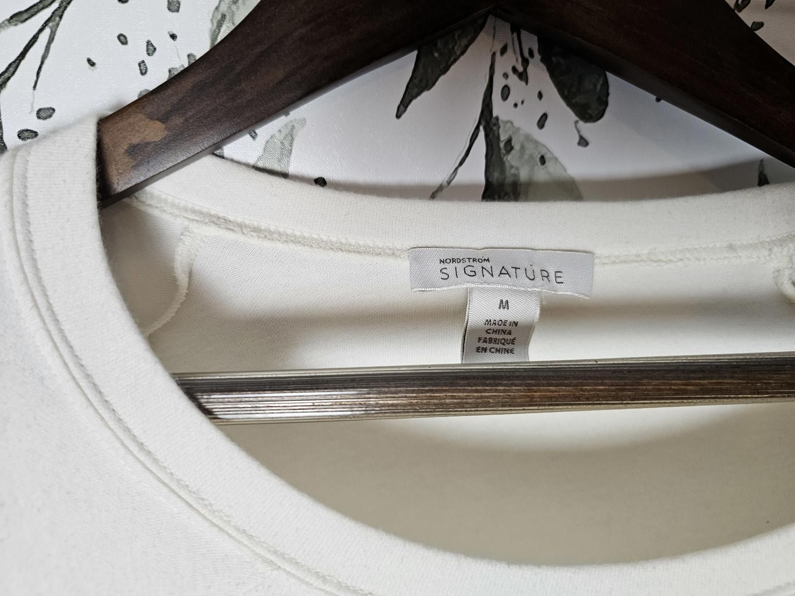 Other Nordstrom Signatures Top Cream Womens Size M Sleeve Ruffle Size M / US 6-8 / IT 42-44 - 1 Thumbnail