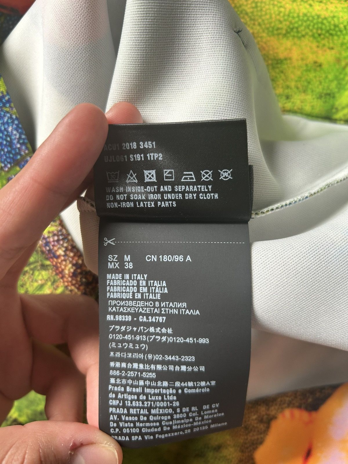 Prada Prada SS19 psychedelic hoodie Size US M / EU 48-50 / 2 - 5 Thumbnail