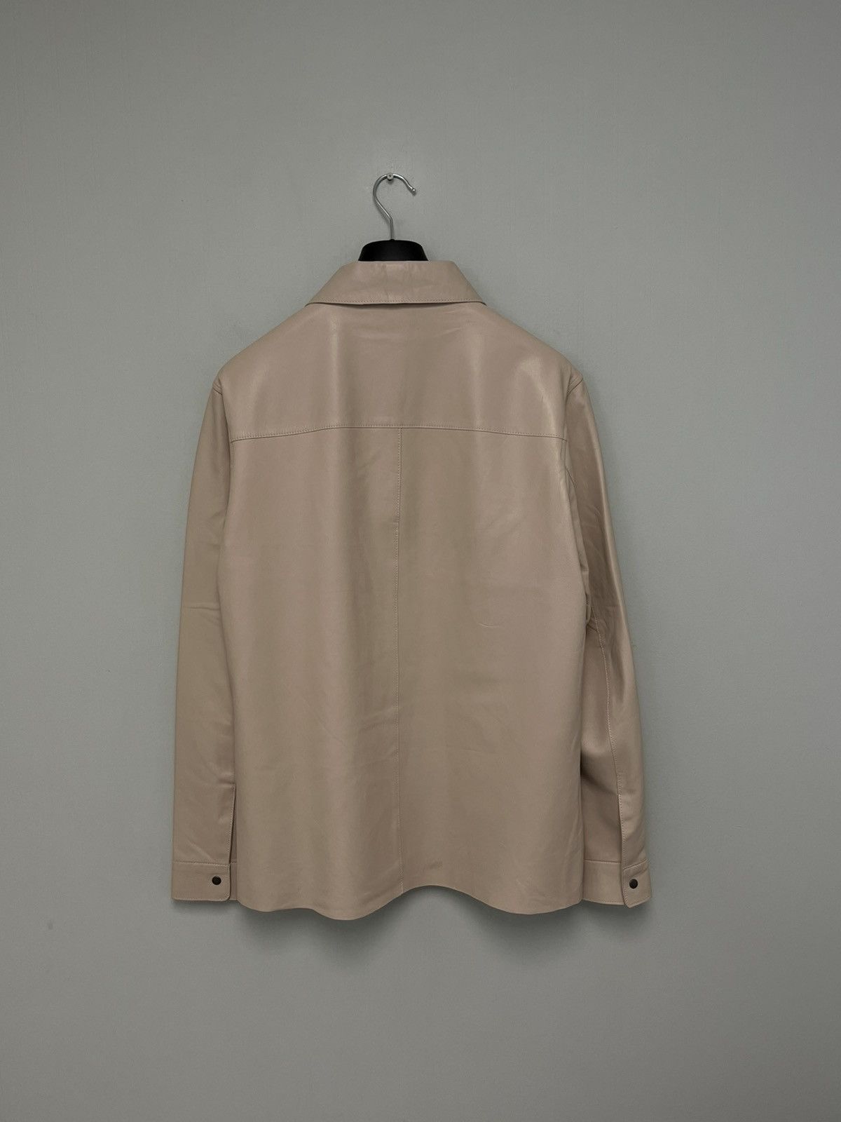 John Varvatos Leather Snap Front Shirt Jacket Size EU 54 USA 44 Size US L / EU 52-54 / 3 - 9 Thumbnail