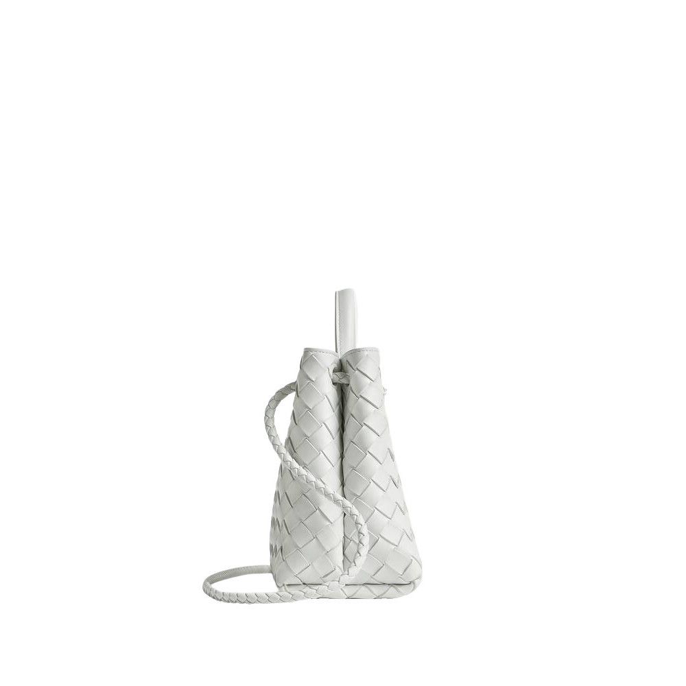 Bottega Veneta BOTTEGA VENETA Andiamo Small $4700 Hoarfrost Leather Top Han Size ONE SIZE - 3 Thumbnail
