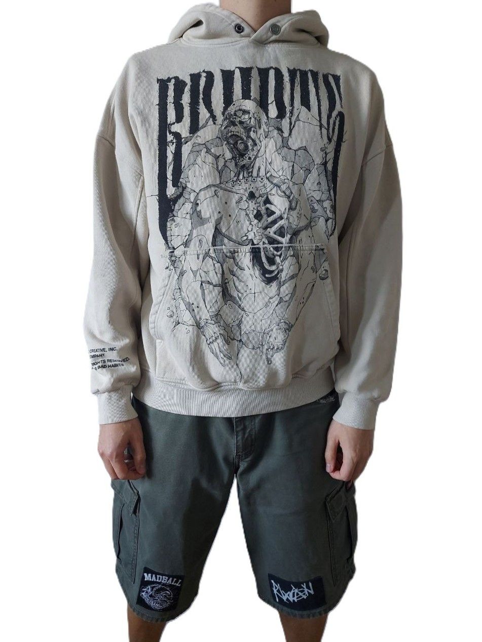 Other Bad Habits Beige Cotton Hoodie Fatal System Error Size M Size US M / EU 48-50 / 2 - 1 Thumbnail