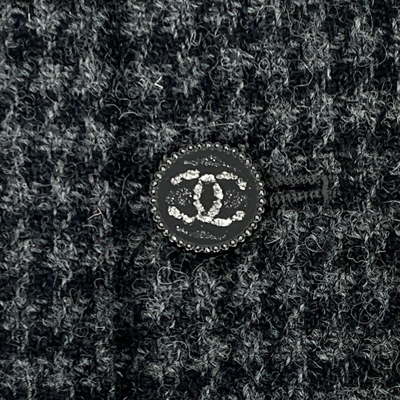 Chanel Chanel Color-blocked Houndstooth Wool Midi Skirt K26WX Size 25" / US 0 / IT 36 - 5 Thumbnail