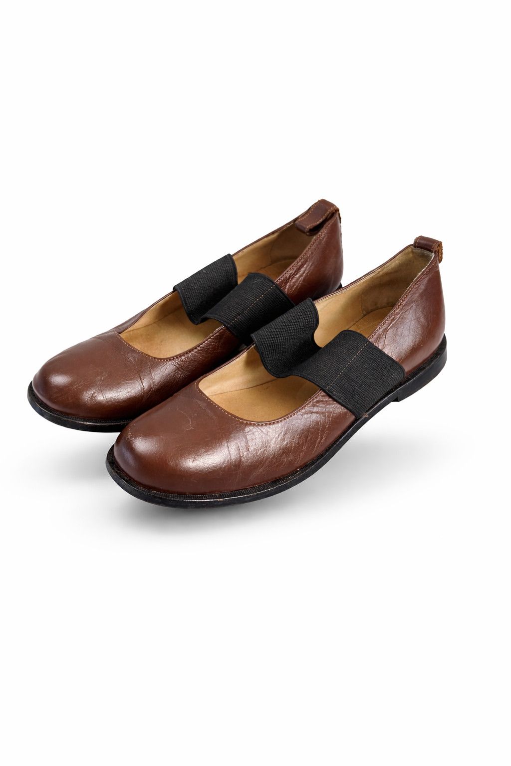 Comme des Garcons Comme des Garçons Elastic Strap Leather Mary Jane Shoes Size US 7.5 / IT 37.5 - 1 Thumbnail