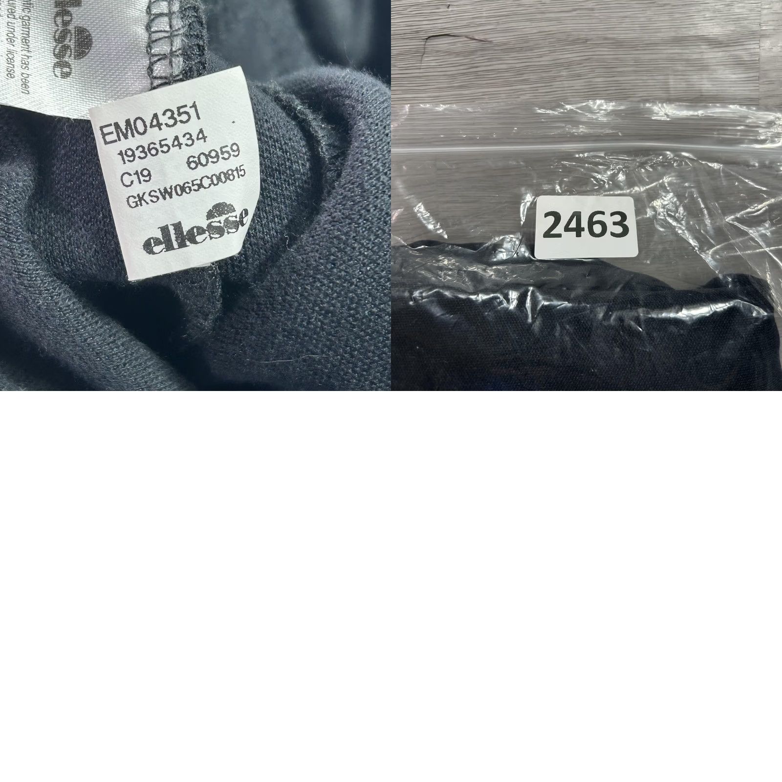 Ellesse Ellesse Mens Medium Black Fleece Jogger Sweatpants with Pockets EM04351 Size US 31 - 9 Thumbnail