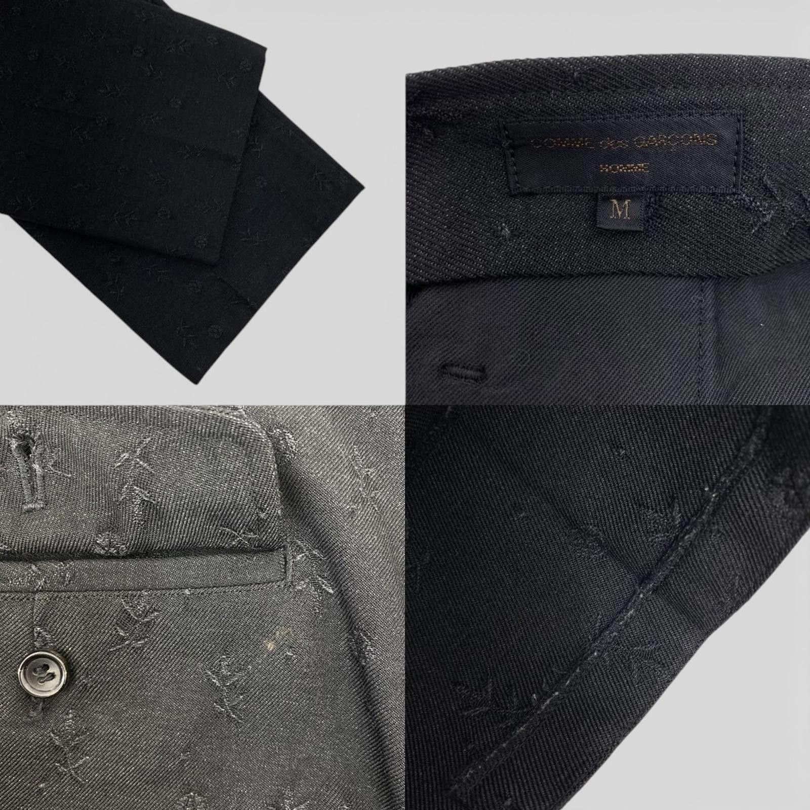 Comme des Garcons Comme des Garçons - Black Embroidered Blazer Jacket Size 38R - 9 Thumbnail