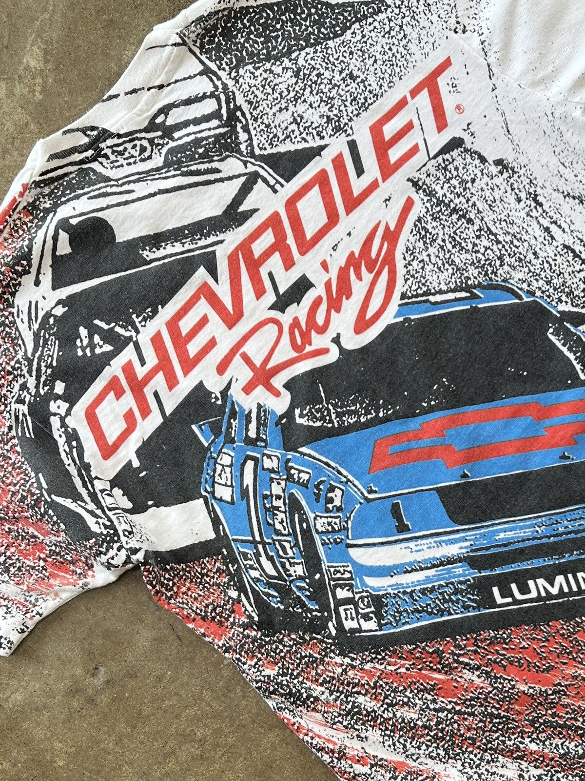 NASCAR Vintage 90s Chevrolet Chevy Racing AOP Single Stitch Large Size US L / EU 52-54 / 3 - 4 Thumbnail