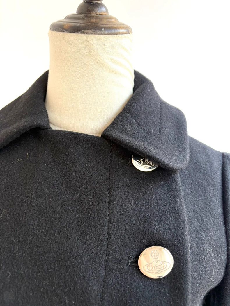 Vivienne Westwood Vivienne Westwood Black silver-buttoned overcoat with a sl Size M / US 6-8 / IT 42-44 - 3 Thumbnail