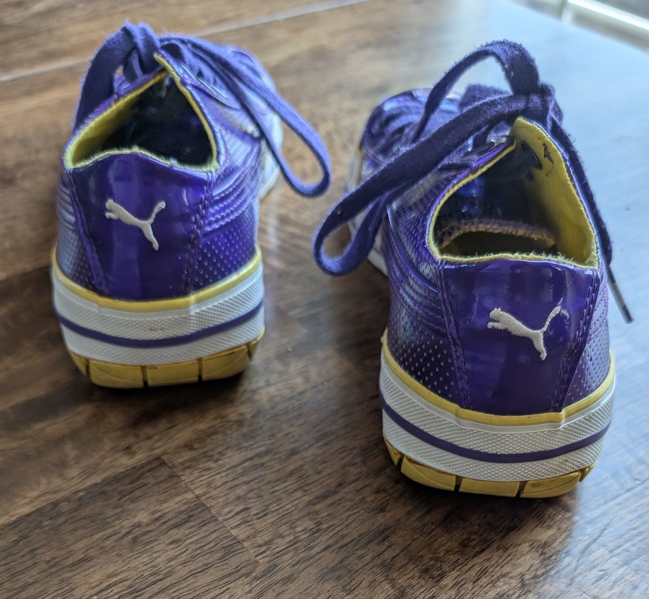 Puma Puma Womens Sneakers/Shoes Metallic Purple Low Top SZ 9 Rare Size US 9 / IT 39 - 4 Thumbnail