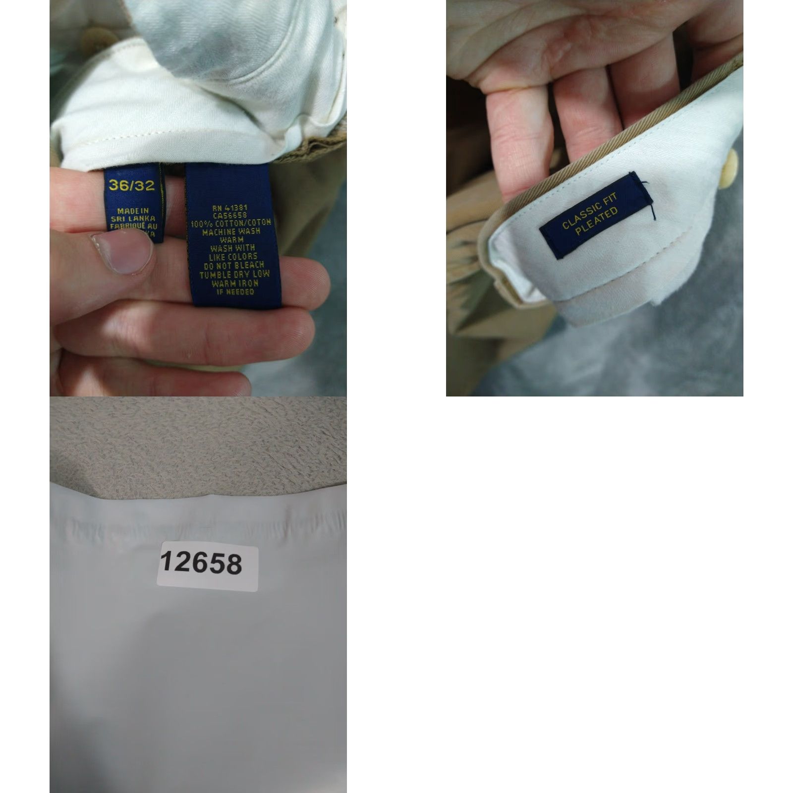 Polo Ralph Lauren Polo Ralph Lauren Pants Chino Classic Mens 36 Beige Mid Rise Pleated Straight 32in Inseam 36 waist Size US M / EU 48-50 / 2 - 8 Thumbnail