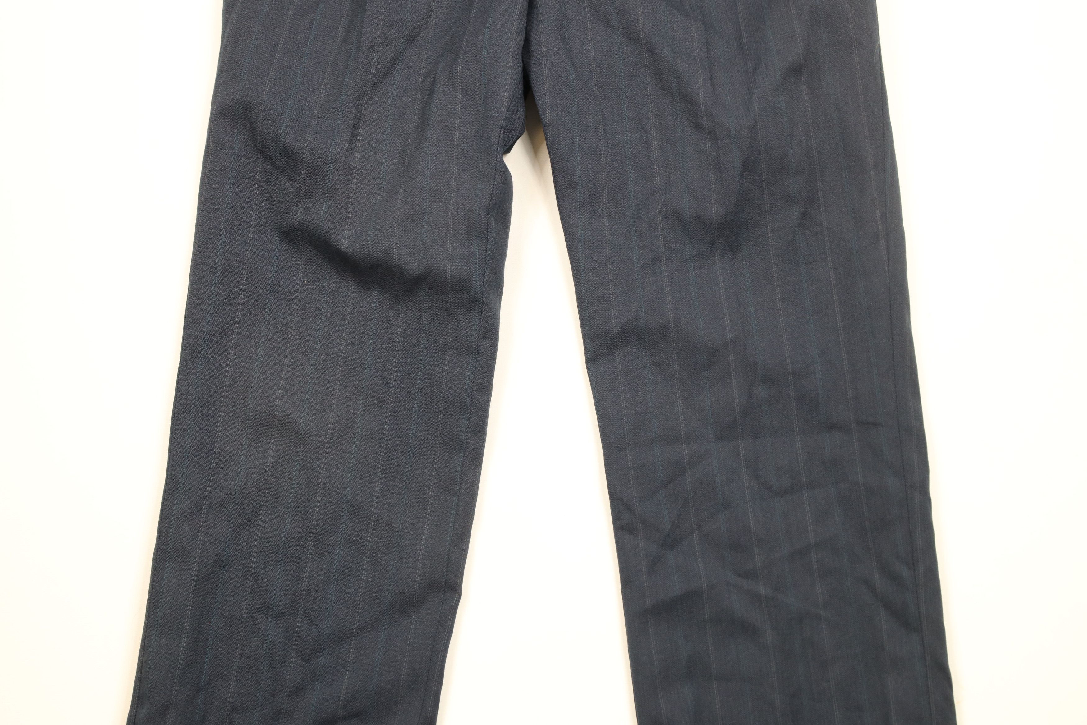 Vintage Vintage 70s Streetwear Pinstriped Pleated Wide Leg Pants USA Size US 32 / EU 48 - 3 Thumbnail