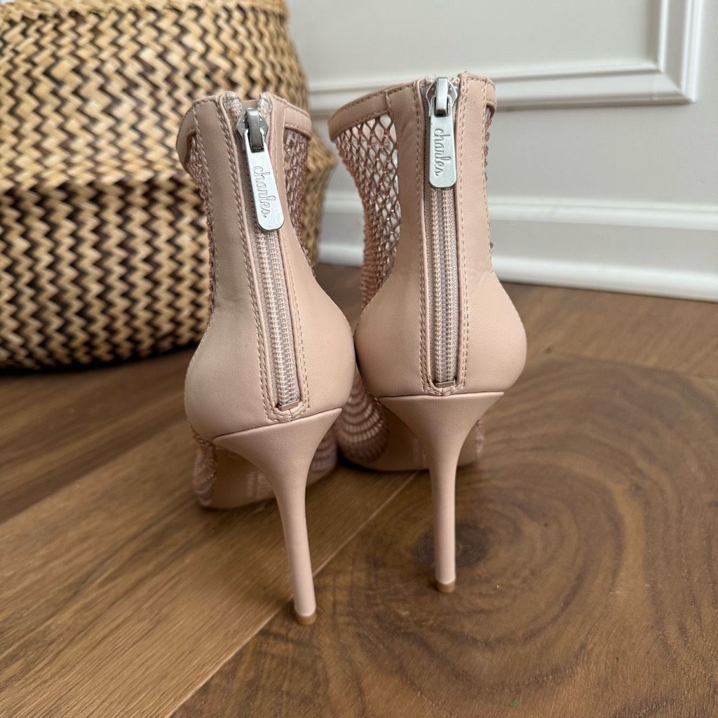 Other NWOT Charles David AfterHours Blush Rhinestone Stiletto Heel Size US 11 / IT 41 - 6 Thumbnail