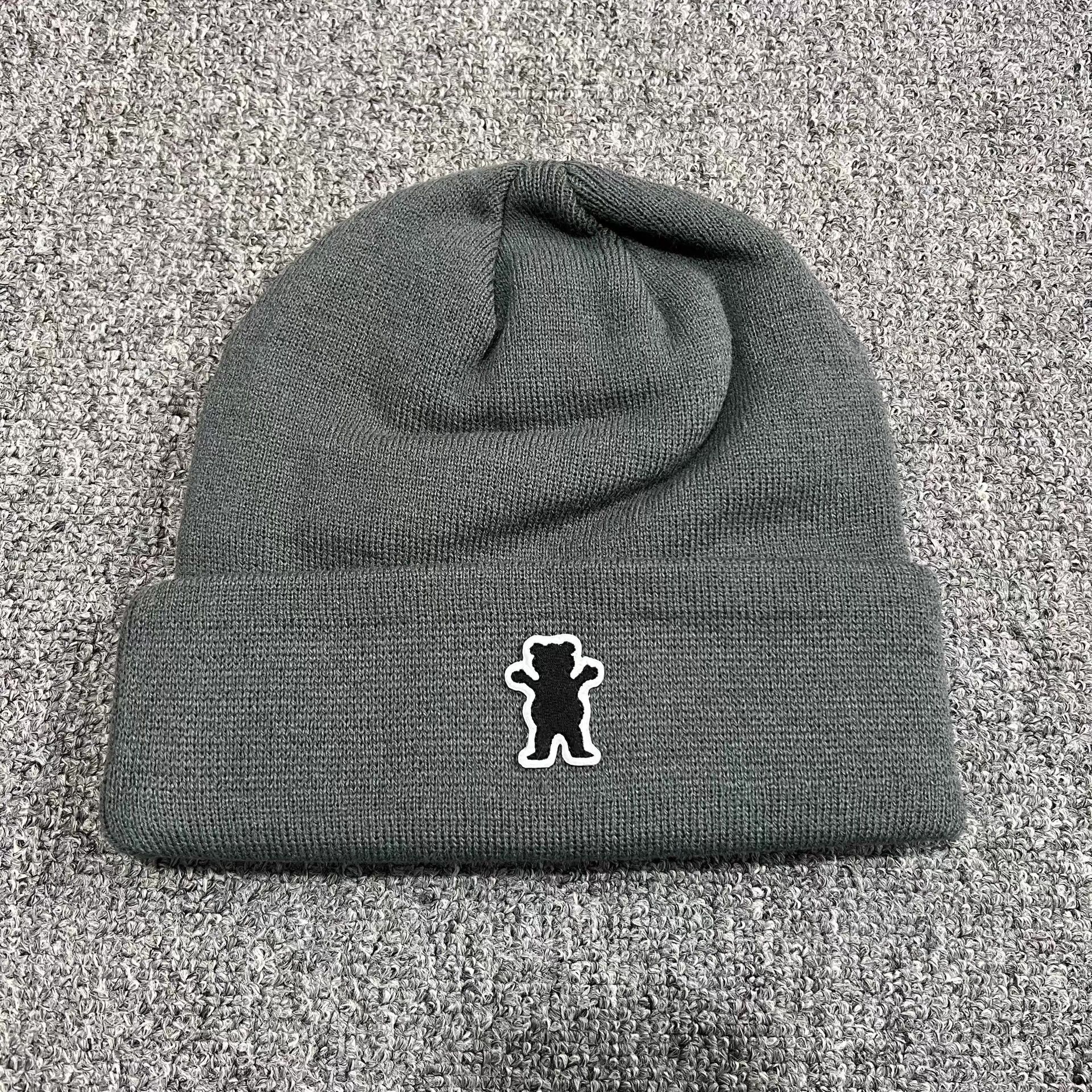 Grizzly Griptape Grizzly Griptape bear embroidered knit beanie Q7 Size ONE SIZE - 5 Thumbnail