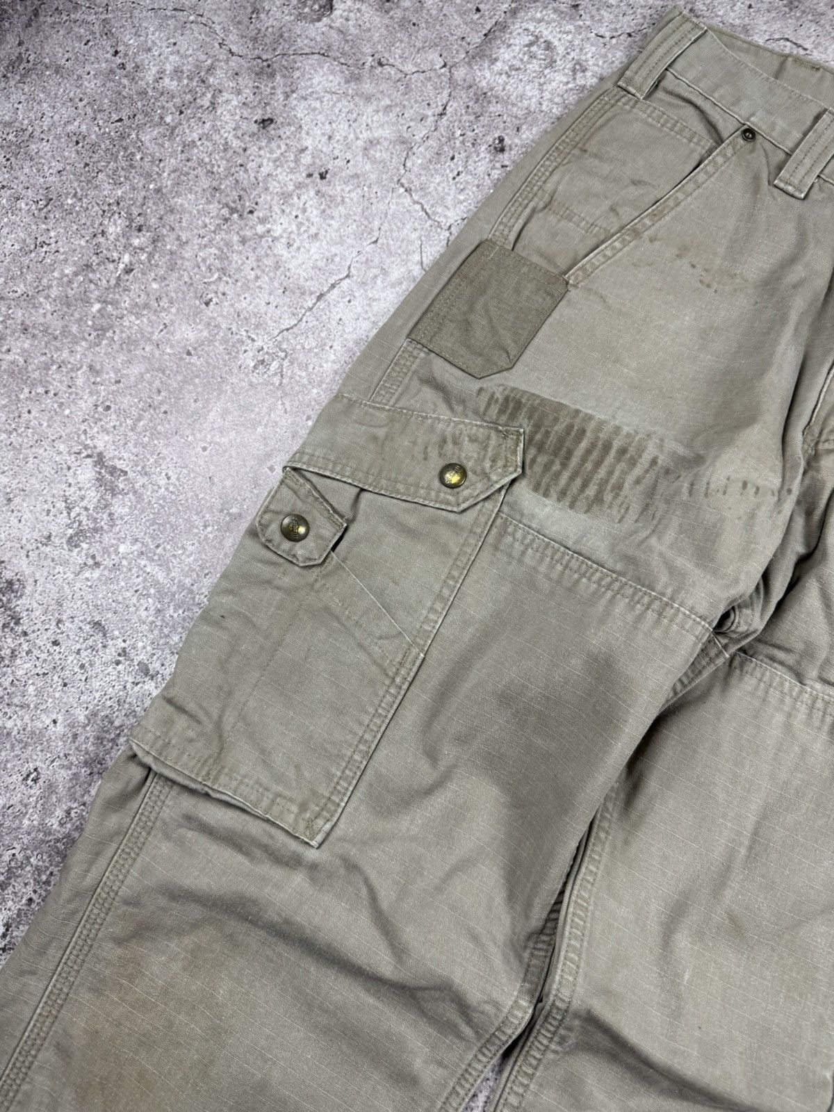Carhartt 🟤Crazy Baggy Vintage Carhartt Double knee workwear pants🟤 Size US 32 / EU 48 - 5 Thumbnail