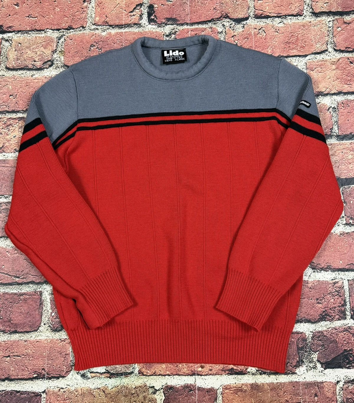 Other Vintage LIDO Sports 100% Wool Sweater USA Red Ski 80s 90s Size US XL / EU 56 / 4 - 1 Thumbnail