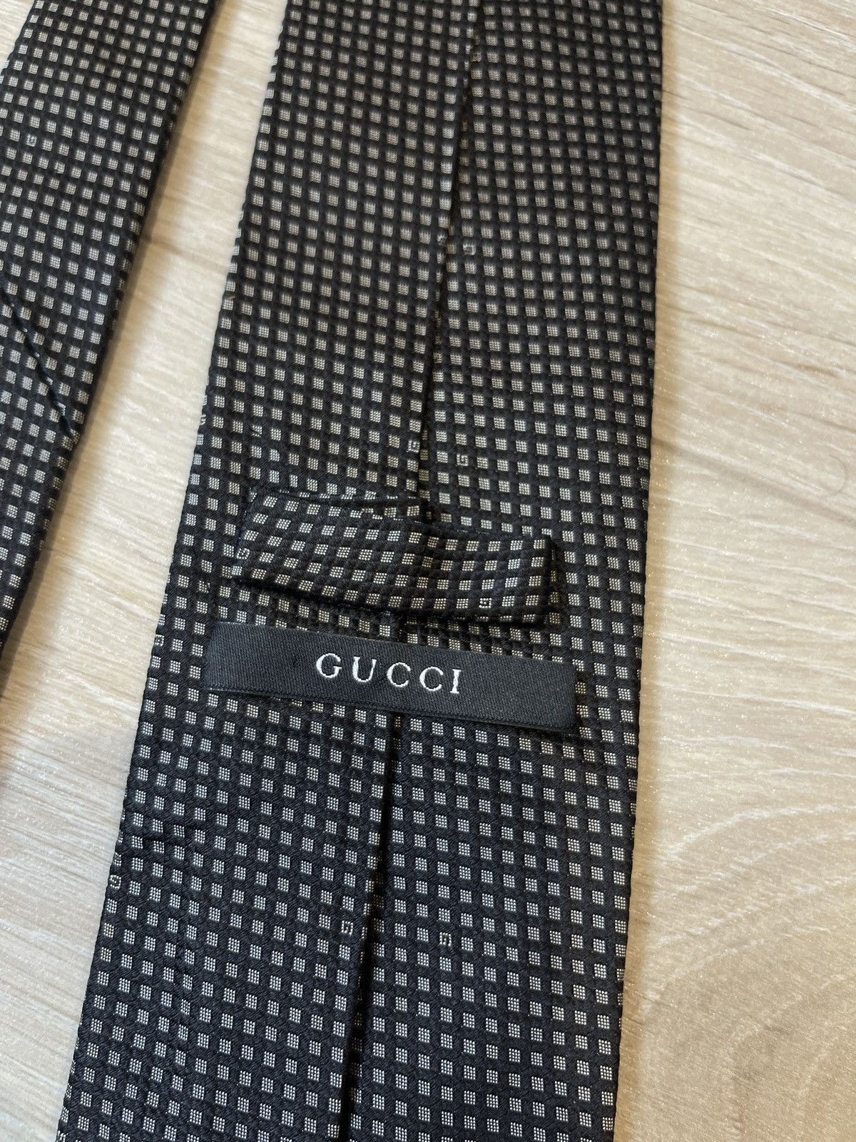 Gucci Gucci black Silk Tie Made In Italy Size ONE SIZE - 5 Thumbnail