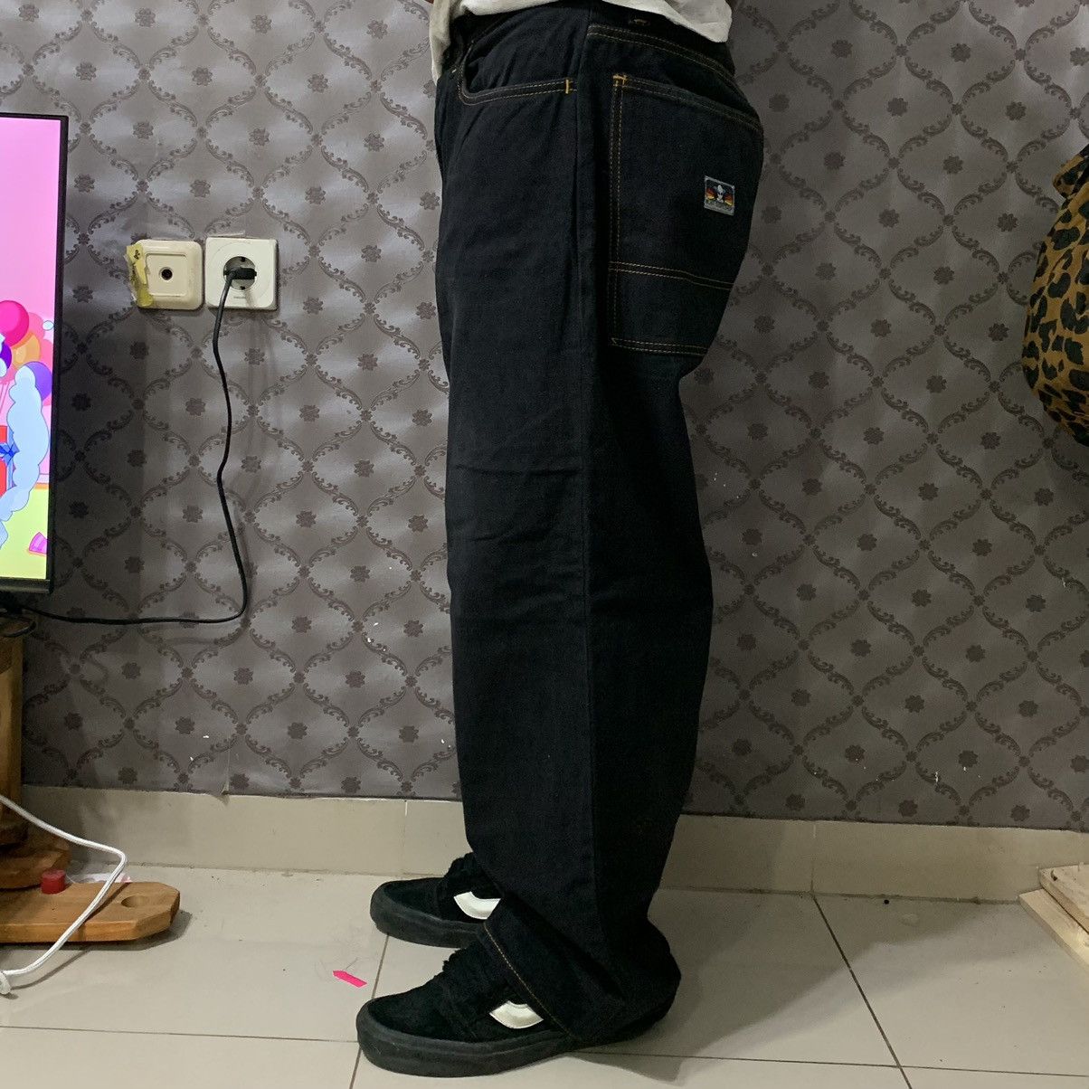 Alien Workshop Vtg Rare Alien Workshop Pants Jeans Y2K Glow In The Dark Size US 36 / EU 52 - 17 Thumbnail
