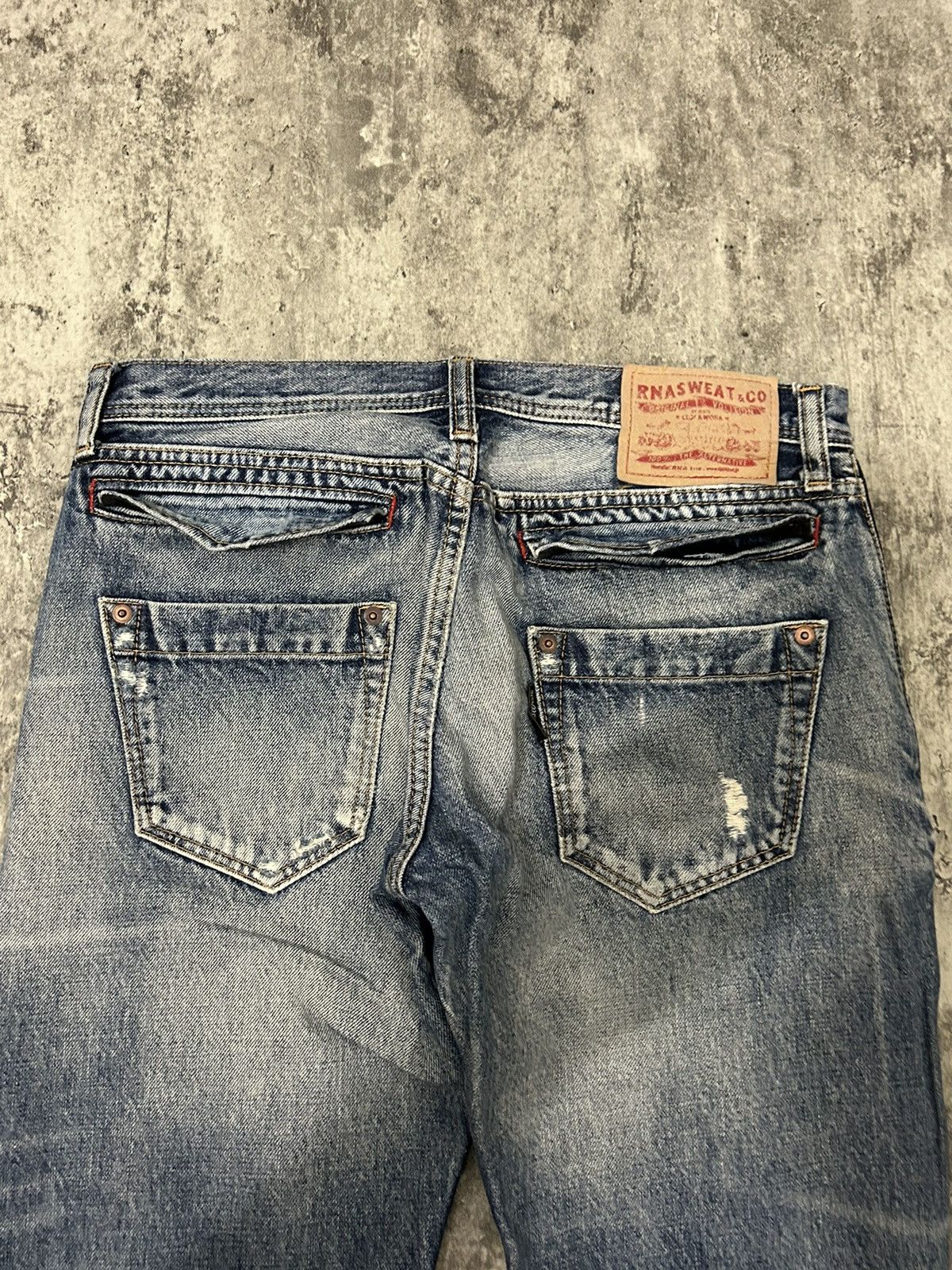 Japanese Brand RNA Inch Distressed Ripped Jeans Size US 30 / EU 46 - 14 Thumbnail
