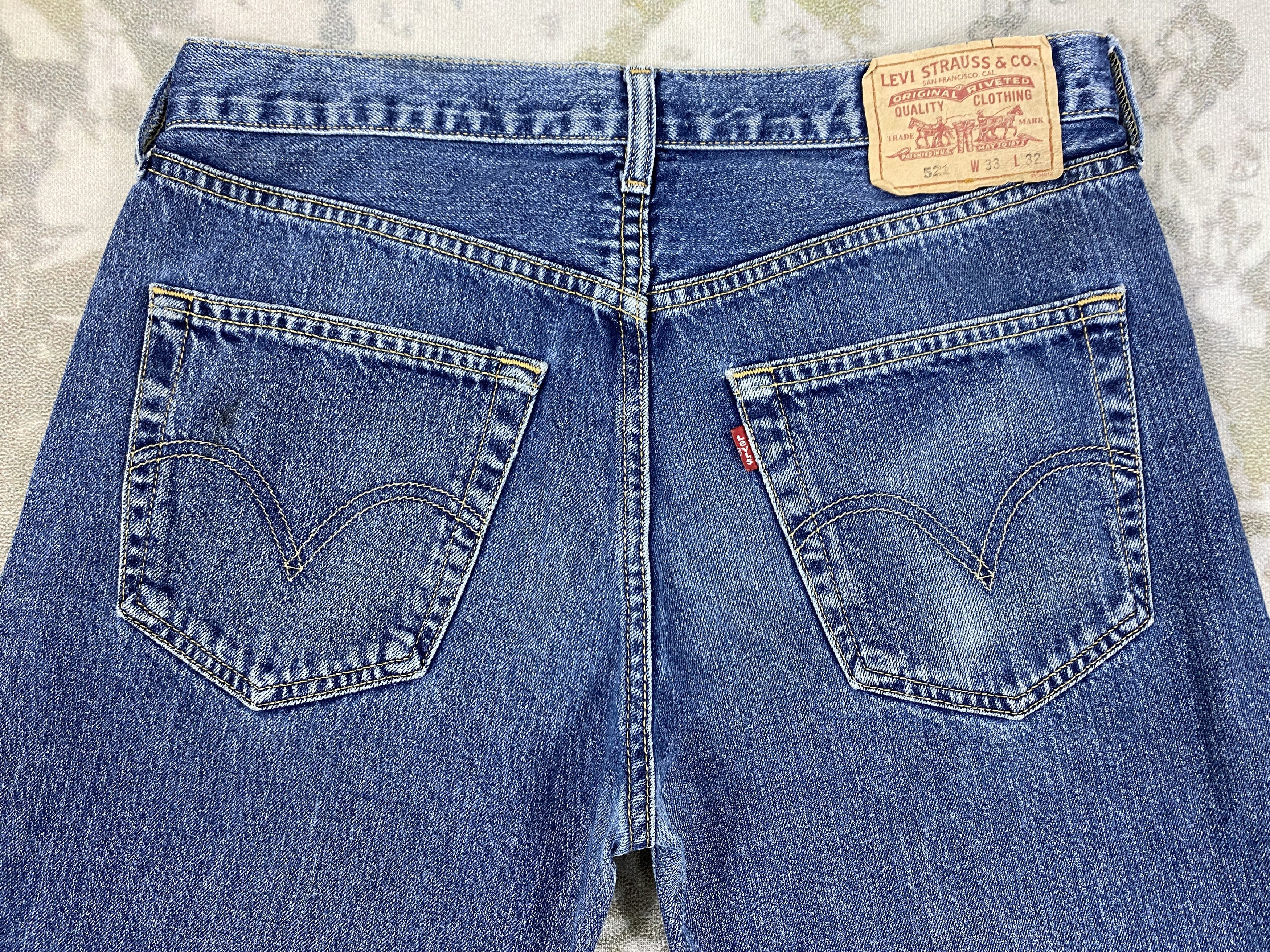 Levi's Dark Blue Vintage Levi's 521 Denim 32x29 -JN385 Size US 32 / EU 48 - 4 Thumbnail