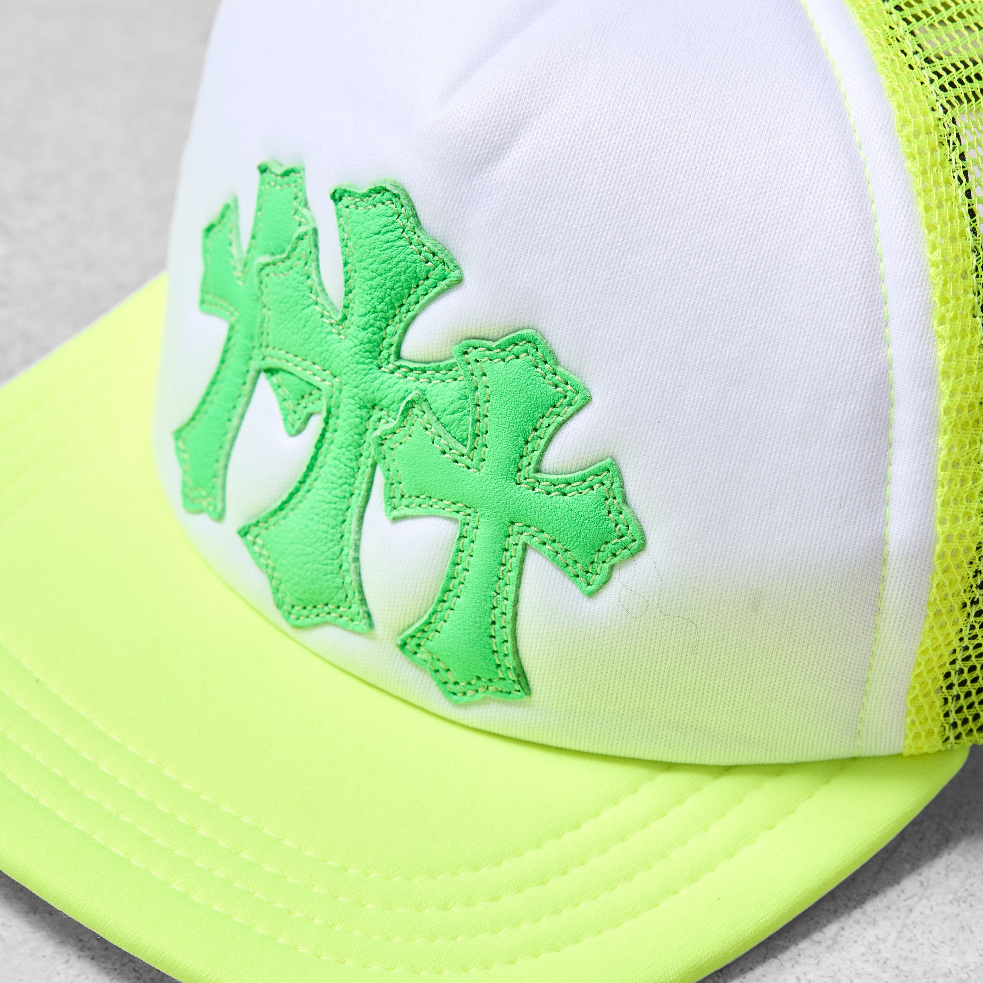 帽子 CHROME HEARTS KINGTACO TRUCKERCAP YELLOW Chrome Hearts King Taco Yellow Trucker Hat – YankeeKicks Online