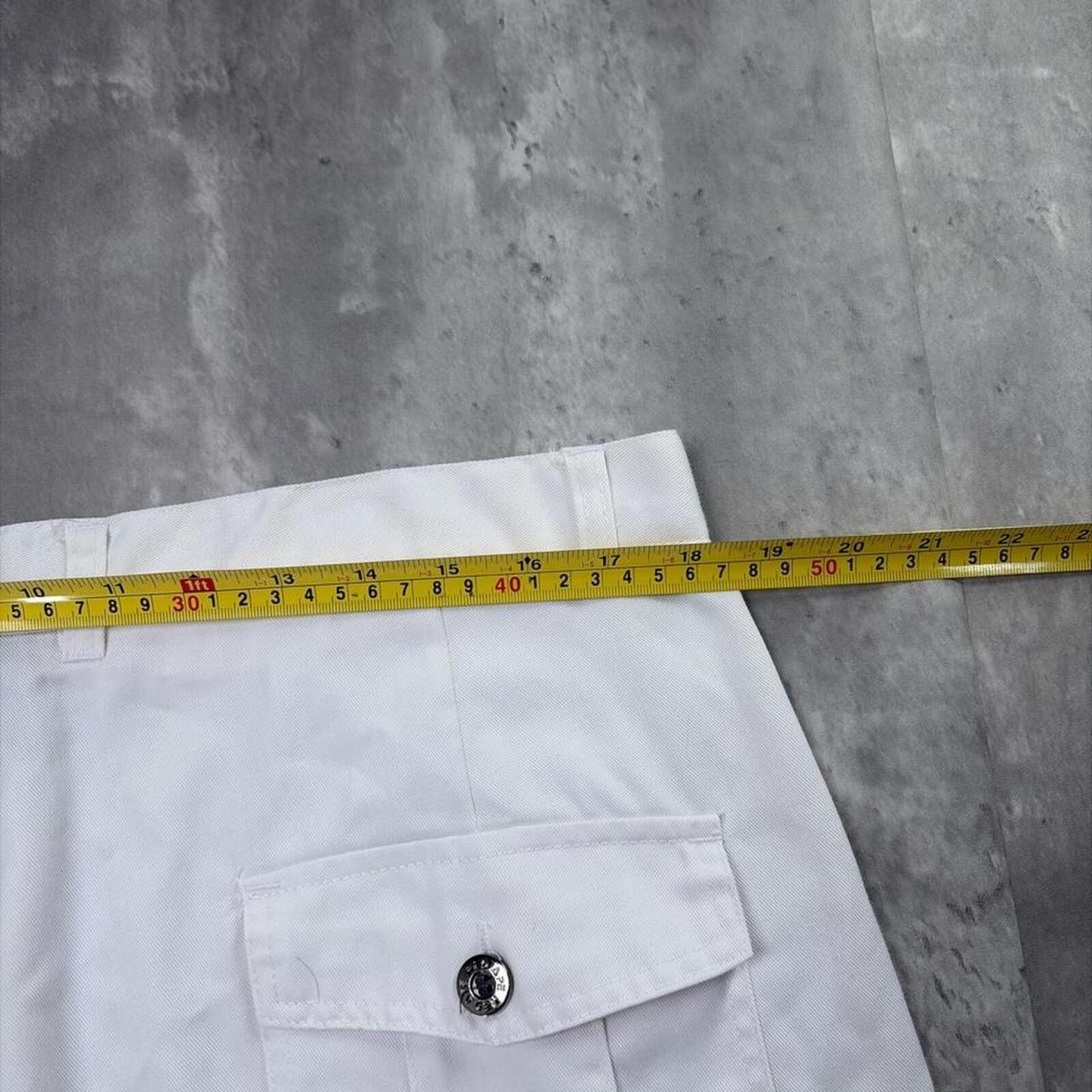 Other Y2K White Red Ape Grunge Baggy Skater Cargo Shorts Size US 38 / EU 54 - 5 Thumbnail