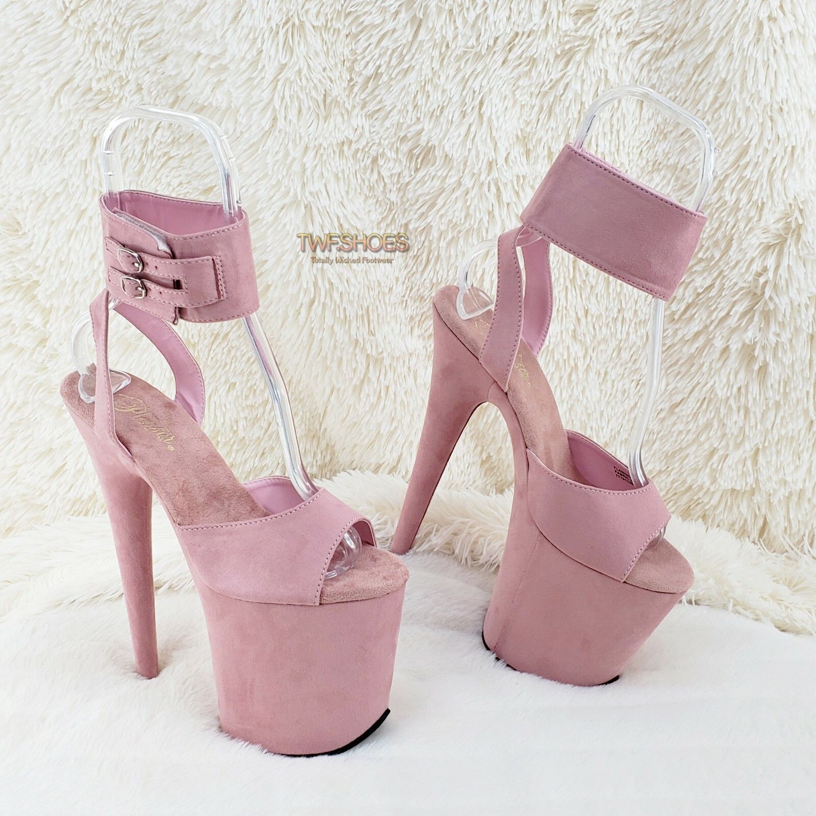 Flamingo 891 Pink Vegan Suede 8
