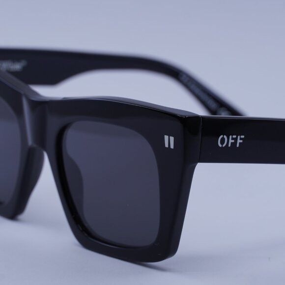 Off-White Off-White OERI13Y SELMA 1007 Sunglasses Black Square Frame Size ONE SIZE - 8 Thumbnail