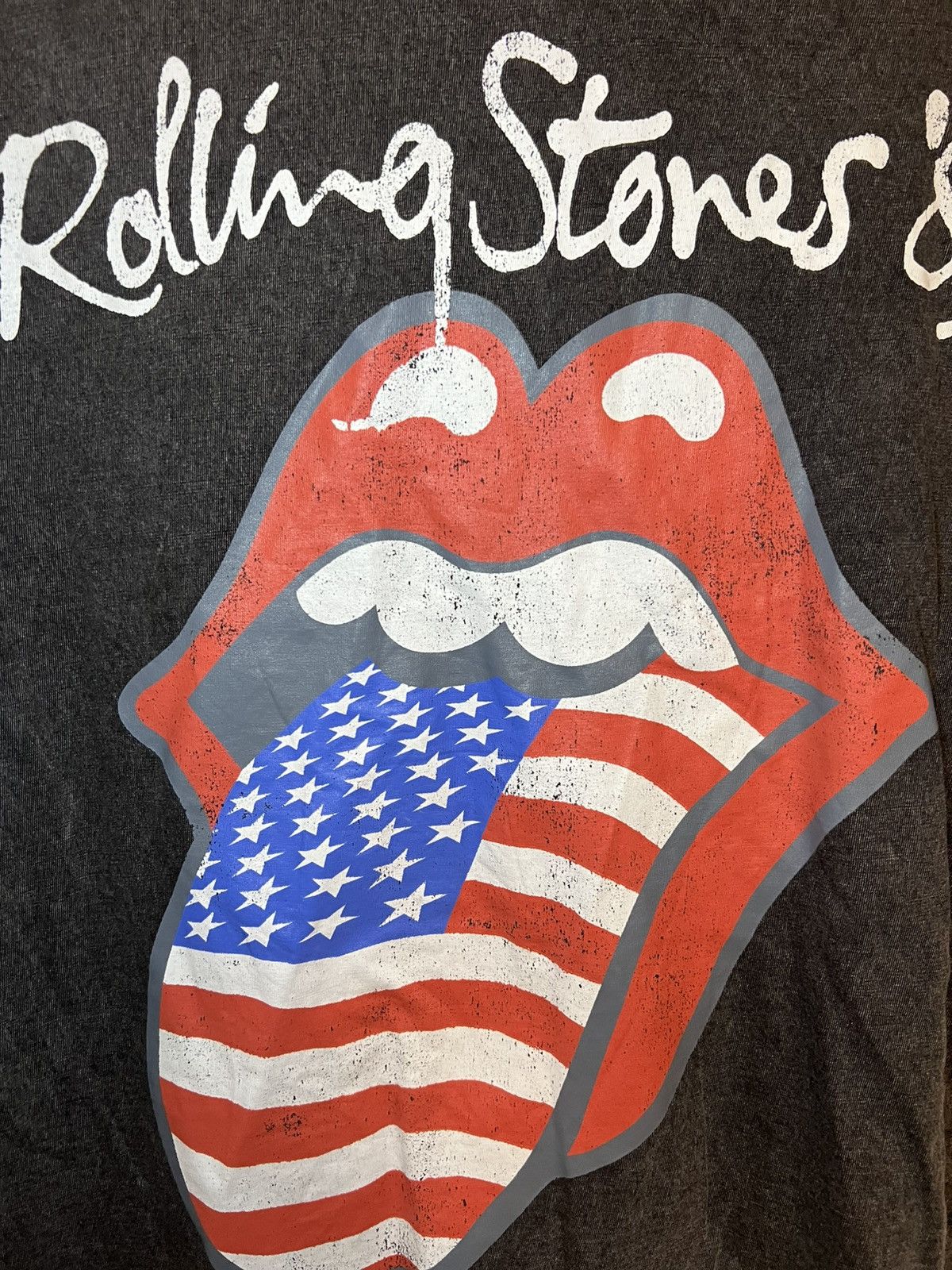 The Rolling Stones Rolling Stones USA tongue logo acid wash T-shirt Size US S / EU 44-46 / 1 - 6 Thumbnail
