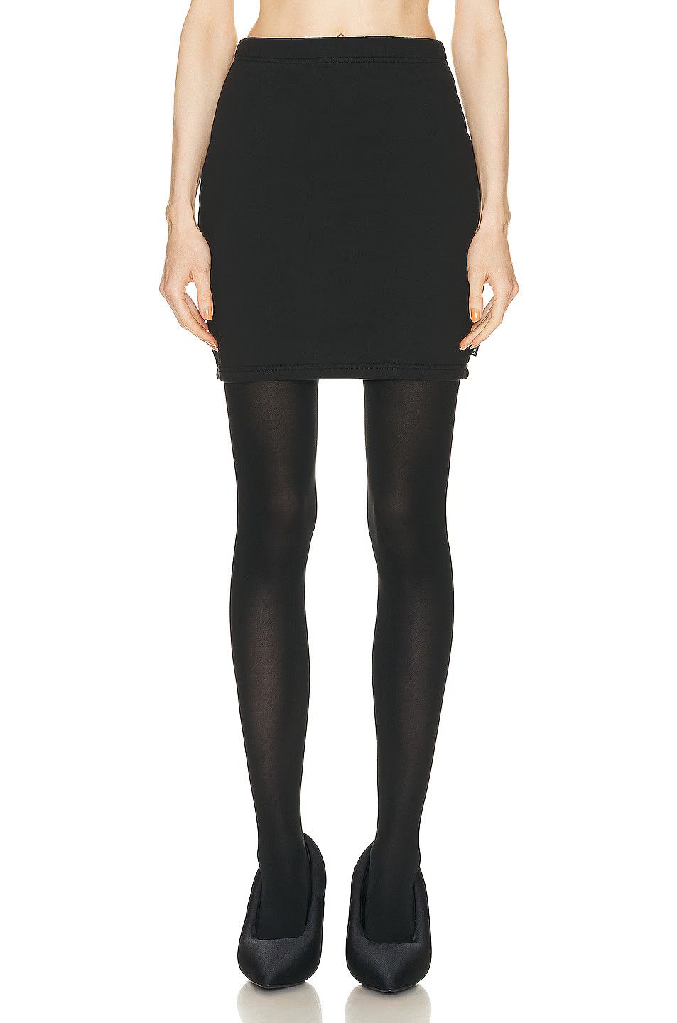 Balenciaga o1bcso1str1124 Mini Skirt in Black Size 27" / US 4 / IT 40 - 1 Thumbnail
