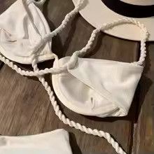 Vintage White Pearl Strap Bikini Set Size M / US 6-8 / IT 42-44 - 2 Thumbnail