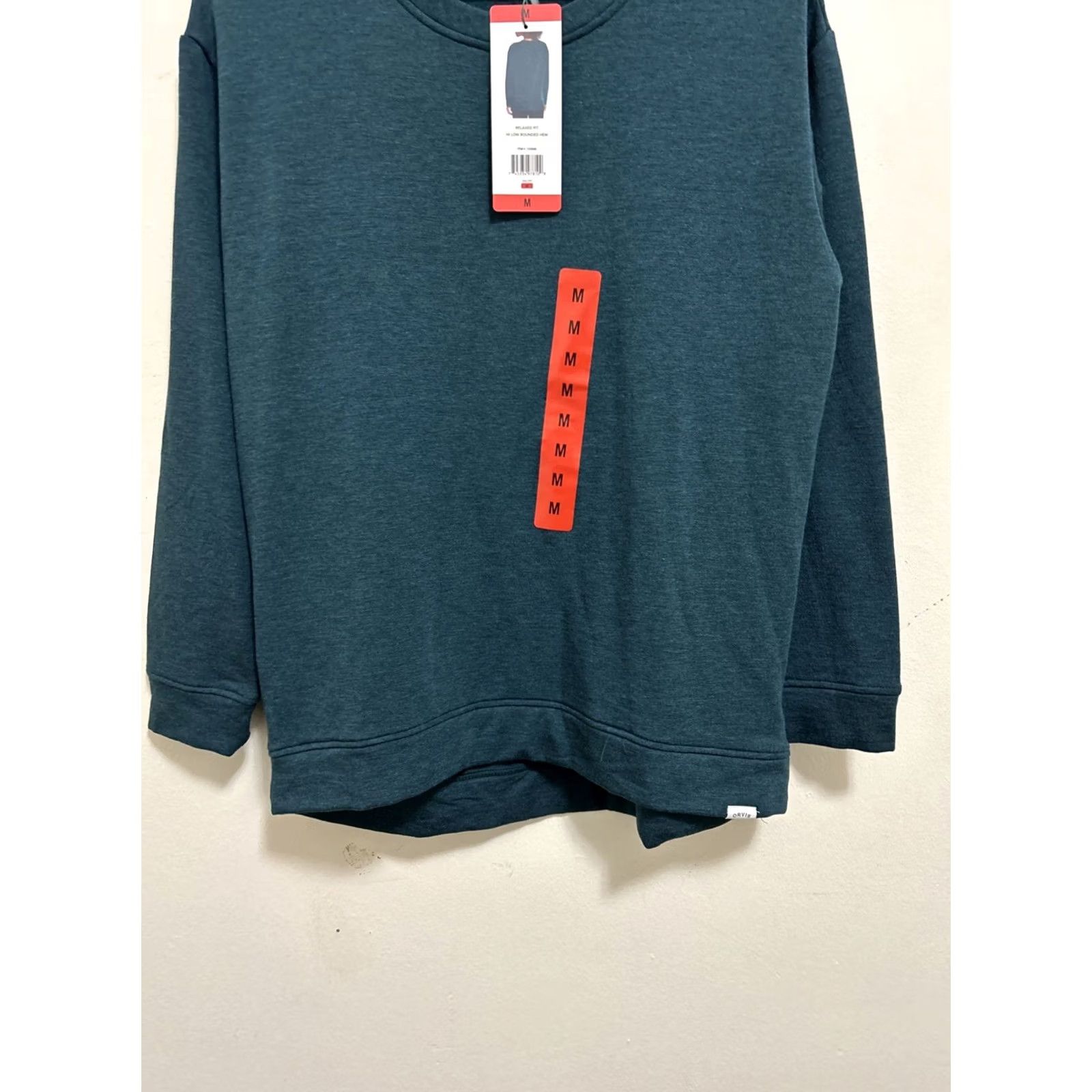Orvis Orvis Cozy Pullover Womens M Teal Relaxed Fit Lightweight Sweater Sweatshirt Size M / US 6-8 / IT 42-44 - 3 Thumbnail