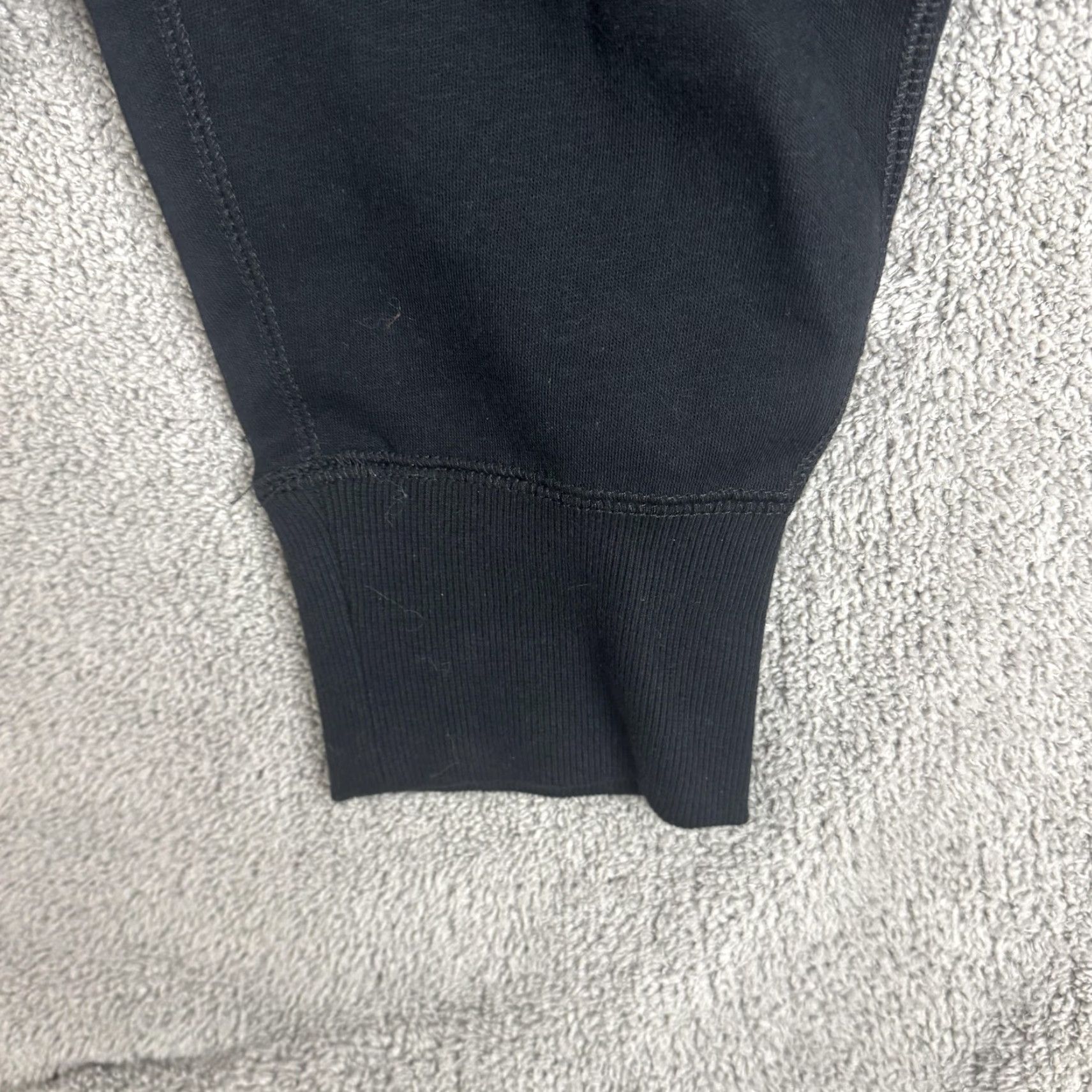 Converse VINTAGE? No—Proceed with optimized: Converse Sweatpants Mens 2XL Black Fleece Joggers Drawstring Cuffed All Star Size US 39 - 6 Thumbnail