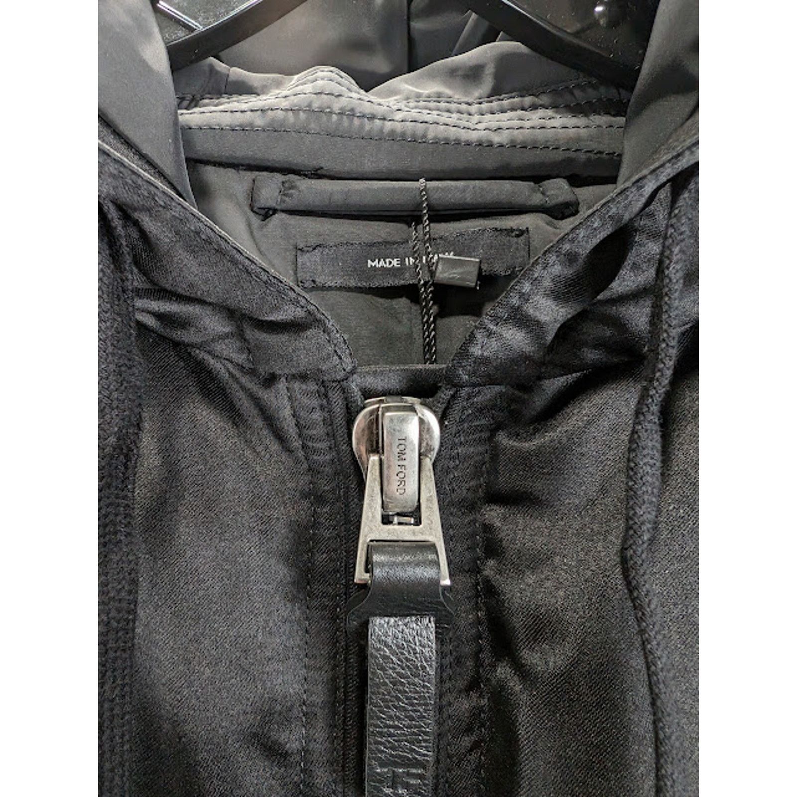 Tom Ford o1rshd1 Hooded Bomber Jacket in Black Size US M / EU 48-50 / 2 - 6 Thumbnail