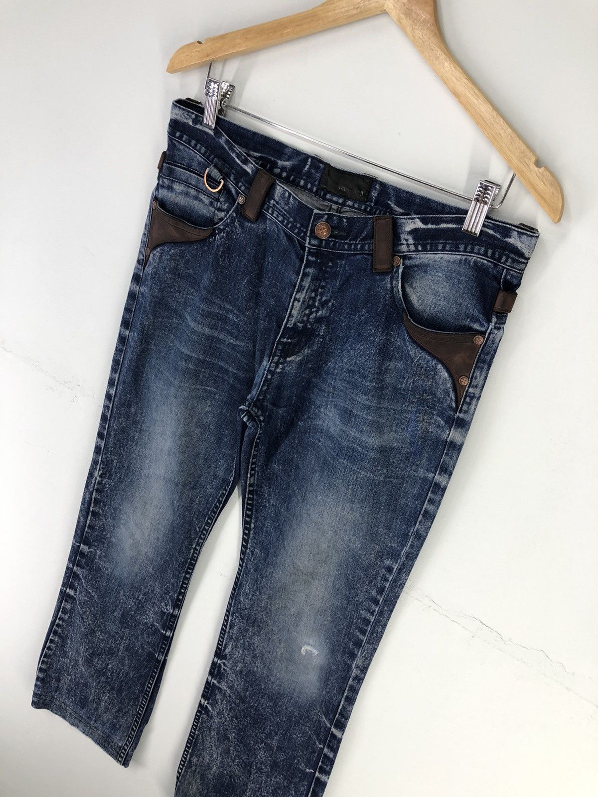 Japanese Brand Japanese Brand Chil Deric ll Distressed Faded Blue Jeans Size US 32 / EU 48 - 4 Thumbnail