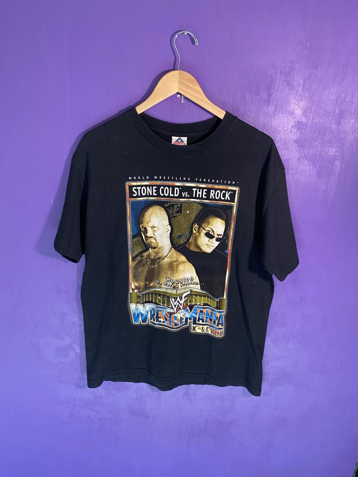 WWF Vintage 2001 WWF Wrestlemania X-Seven t-shirt Size US L / EU 52-54 / 3 - 1 Thumbnail