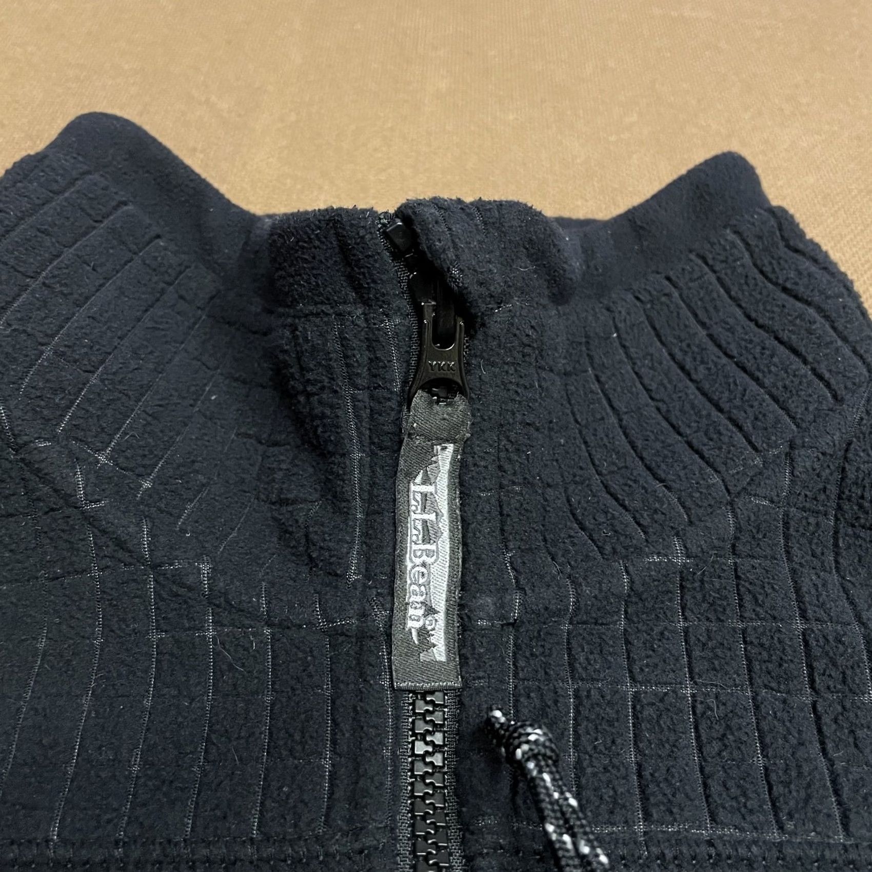 Vintage LL Bean Jacket Womens Medium Black Full Zip Grid Fleece Outdoor Hiking 508991 Size M / US 6-8 / IT 42-44 - 5 Thumbnail