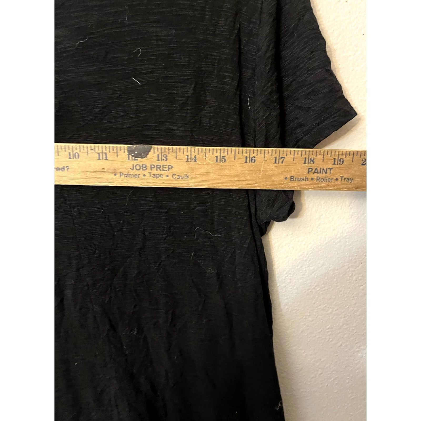 Old Navy Old Navy Luxe Blouse Tee Womens Size M V-Neck Black Solid Shirt Womens M Black Size M / US 6-8 / IT 42-44 - 5 Thumbnail