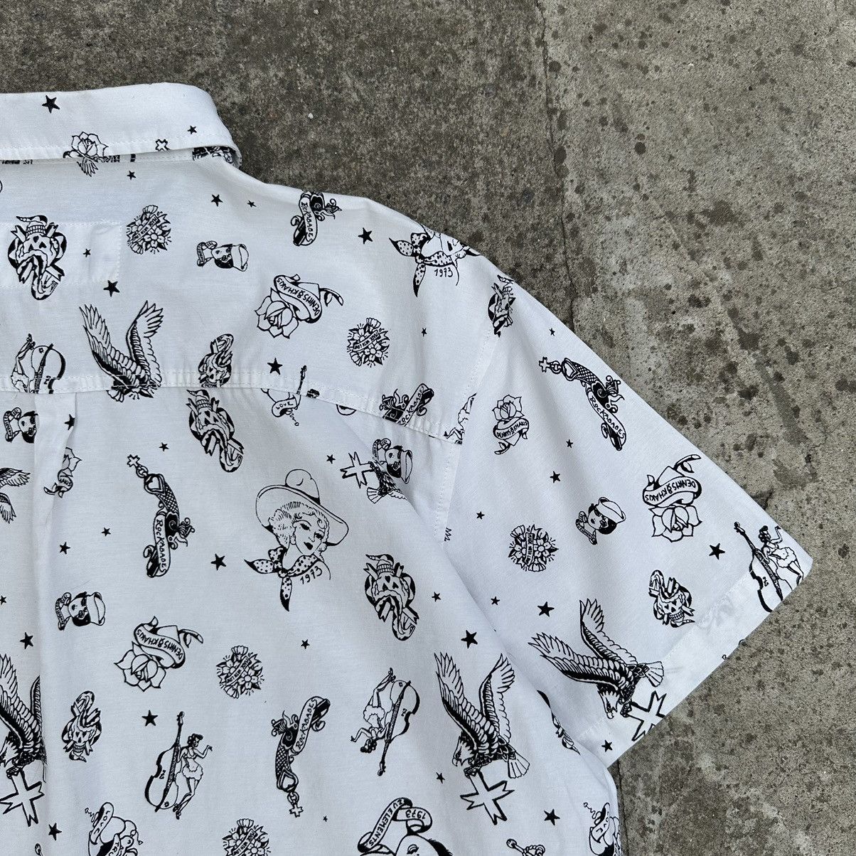 Japanese Brand × Vintage Vintage Japanese Style Shirt Old School Band Street style Size US XXL / EU 58 / 5 - 10 Thumbnail