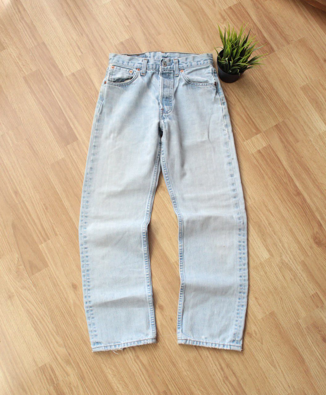 Levi's 🔥 Vintage Levis 29x30 Distressed Denim Washed Pants Jeans Size US 29 - 3 Thumbnail