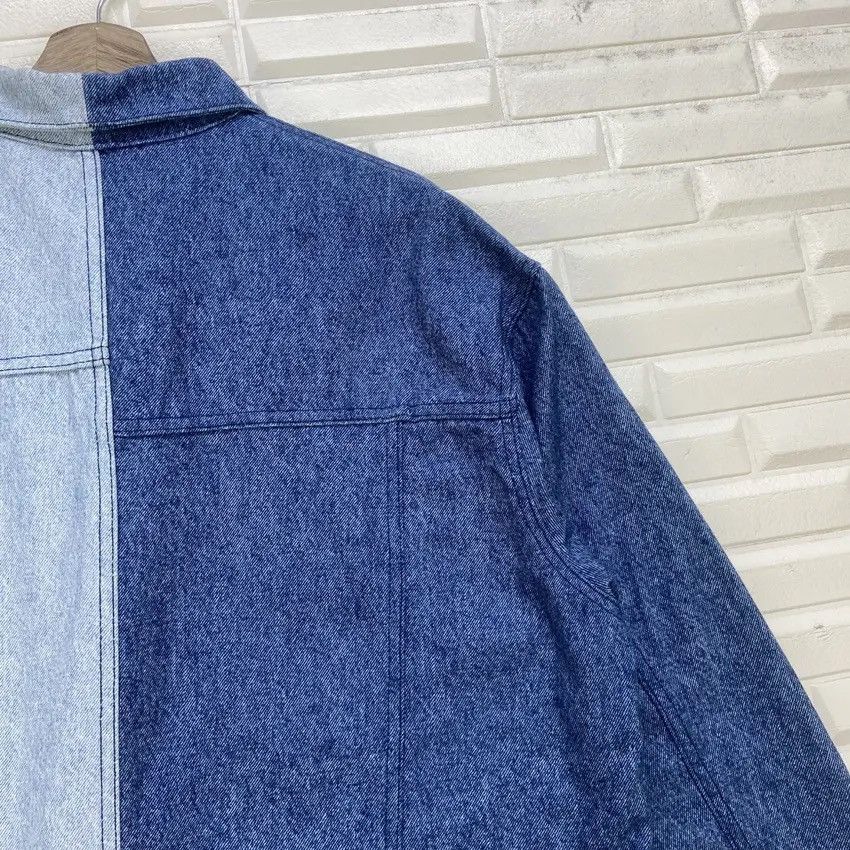 GU × Maison MIHARA YASUHIRO Miharayasuhiro X Gu Two Tone Trucker Denim Jacket Size US M / EU 48-50 / 2 - 11 Thumbnail