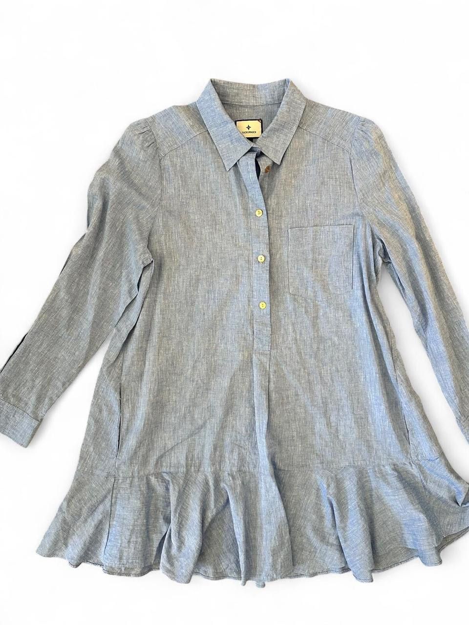 Other Tuckernuck Chambray Callahan Shirt Dress Long Sleeve Size L / US 10 / IT 46 - 5 Thumbnail