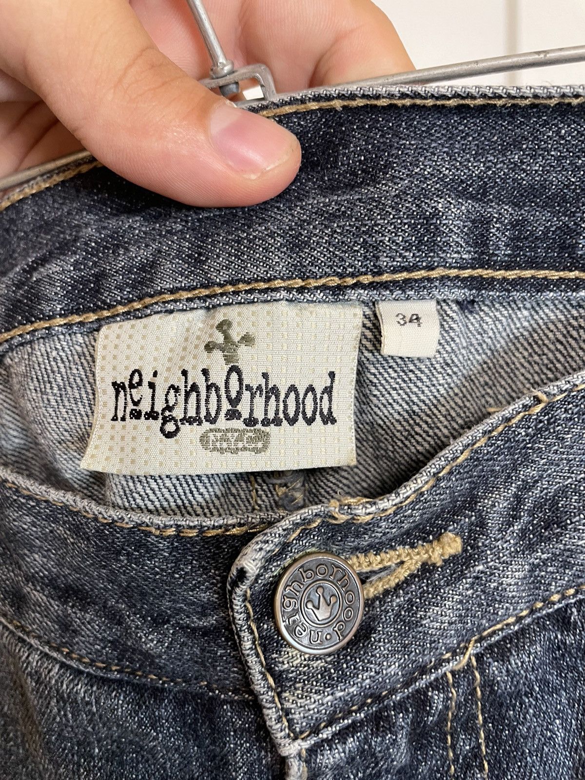 Vintage Rare💥Neighbourhood Y2K jeans shorts Size US 34 / EU 50 - 7 Thumbnail