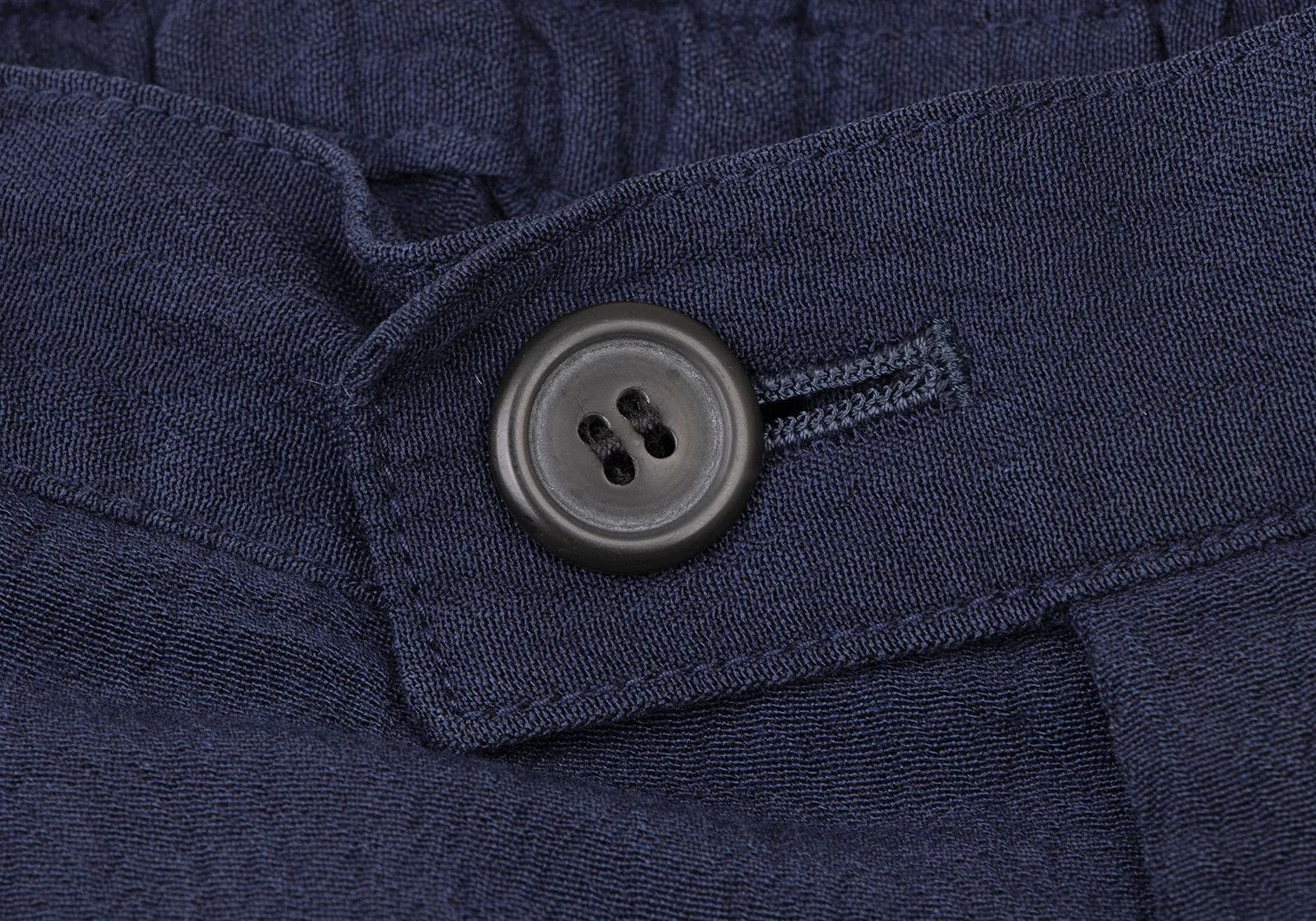 Issey Miyake Indigo Dyed Two-Tuck Pants L-XL in Dark Blue Size US 36 / EU 52 - 3 Thumbnail